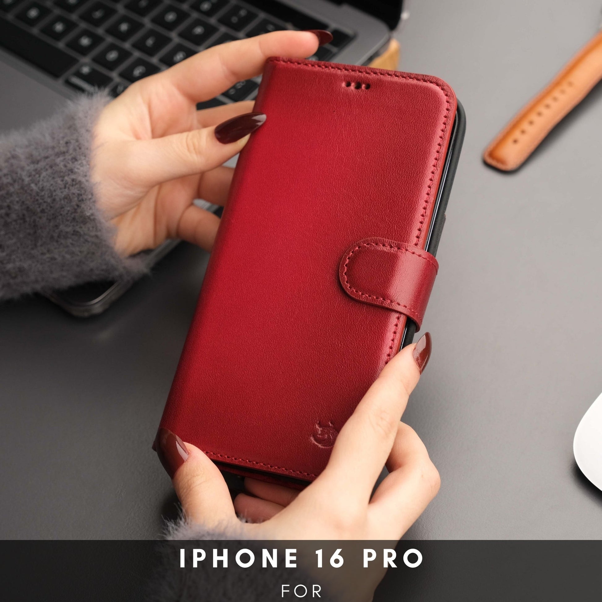 Casper iPhone 16 Pro Wallet Case Leather MagSafe - Concordia Style Boutique