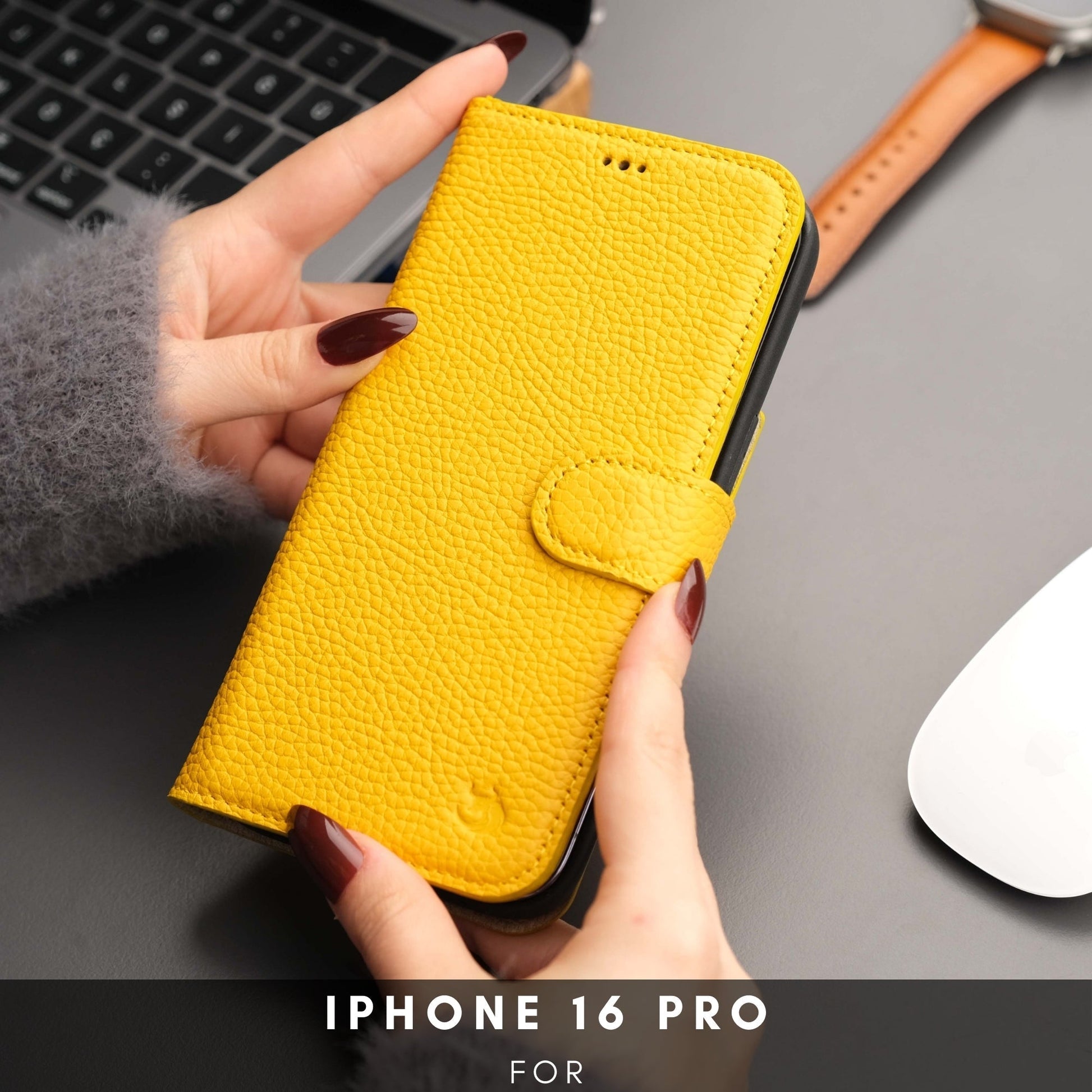 Casper iPhone 16 Pro Wallet Case Leather MagSafe - Concordia Style Boutique