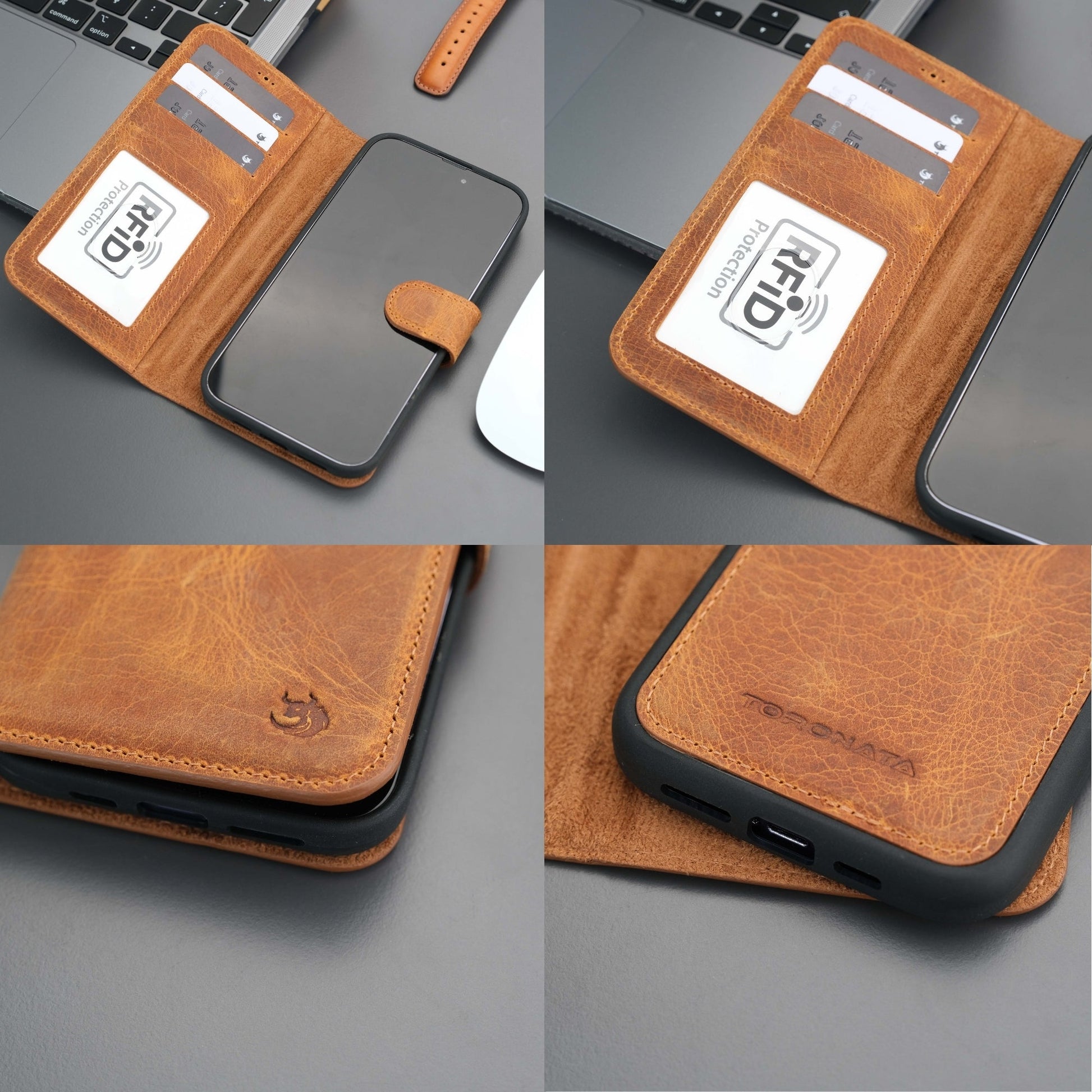 Casper iPhone 16 Pro Max Wallet Case Leather MagSafe - Concordia Style Boutique