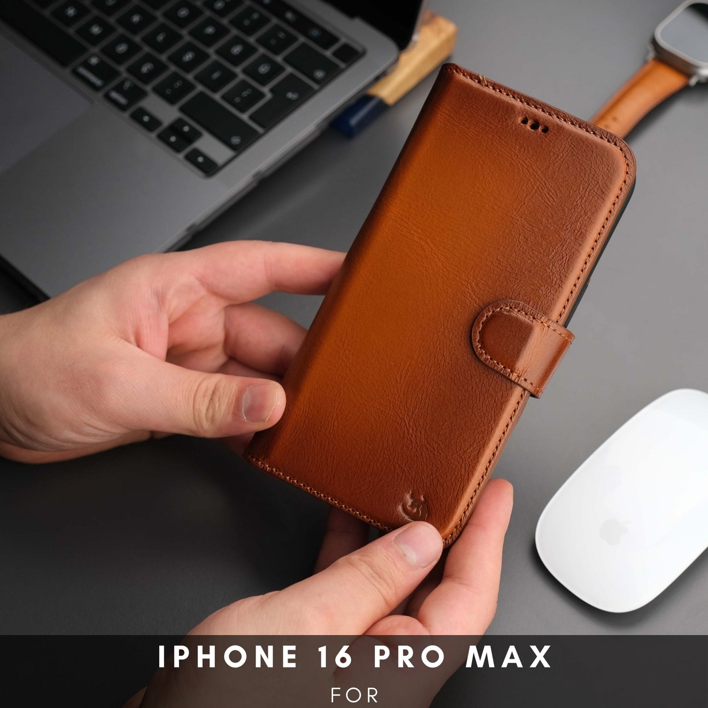 Casper iPhone 16 Pro Max Wallet Case Leather MagSafe - Concordia Style Boutique