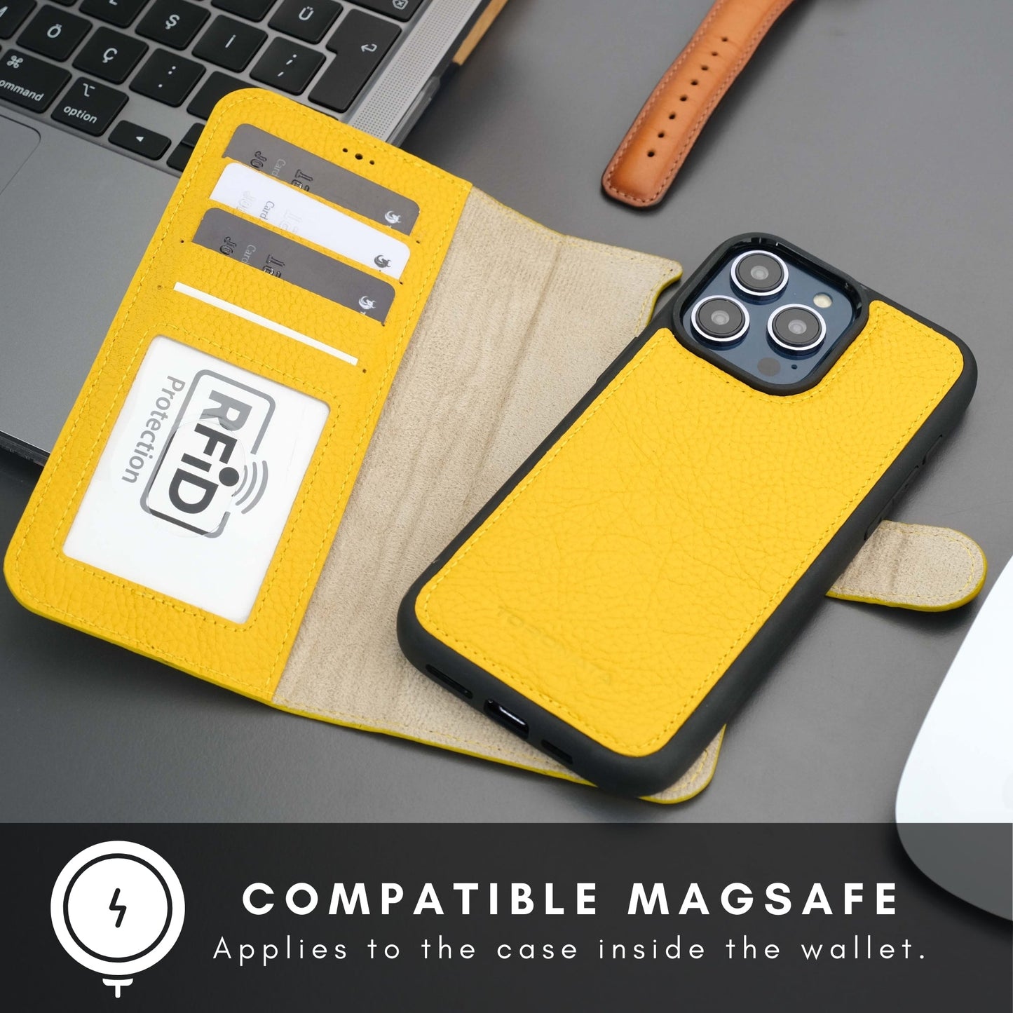 Casper iPhone 16 Pro Max Wallet Case Leather MagSafe - Concordia Style Boutique