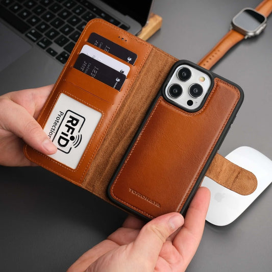 Casper iPhone 16 Pro Max Wallet Case Leather MagSafe - Concordia Style Boutique