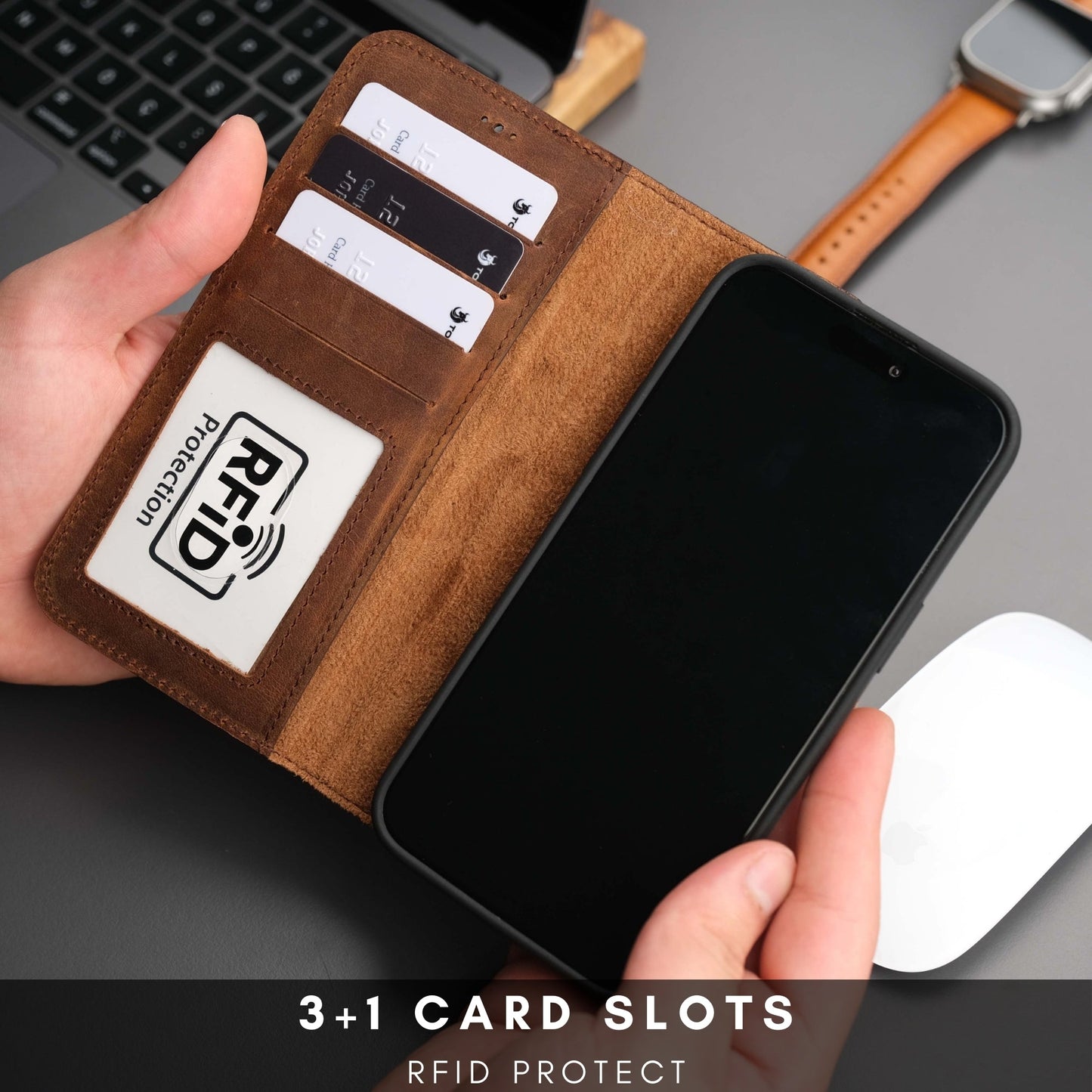Casper Leather iPhone 14 Pro Max Wallet Case | MagSafe - Concordia Style Boutique