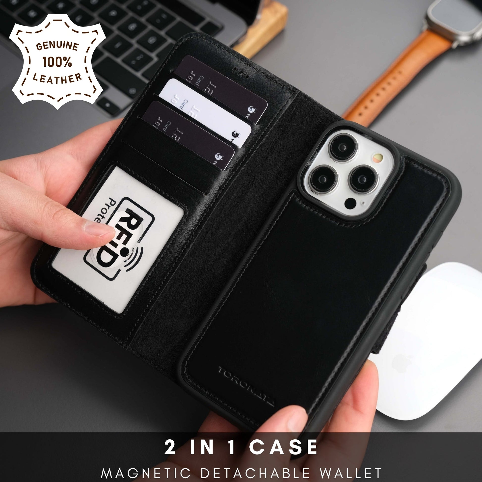 Casper Leather iPhone 14 Pro Max Wallet Case | MagSafe - Concordia Style Boutique