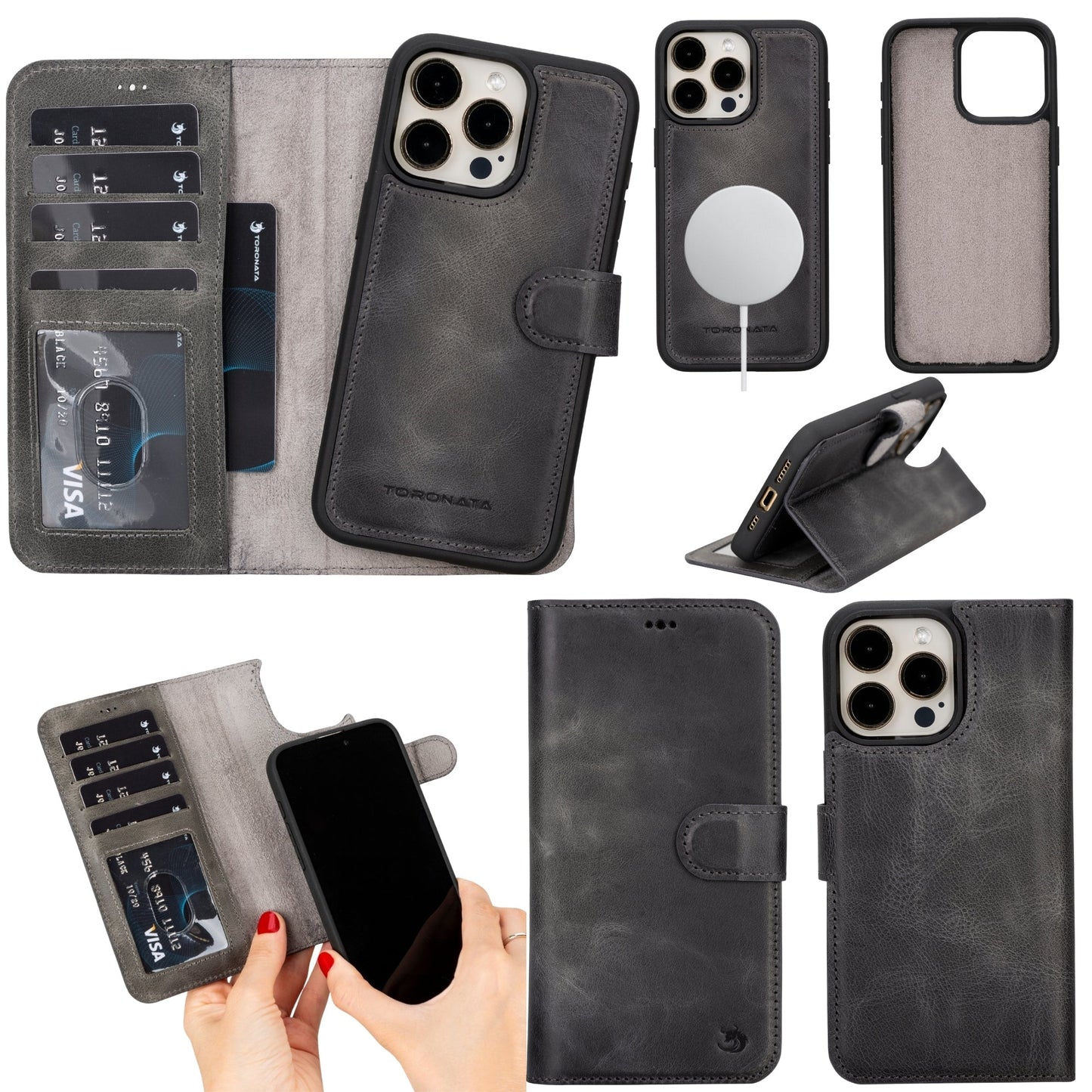 Casper Leather iPhone 14 Pro Max Wallet Case | MagSafe - Concordia Style Boutique