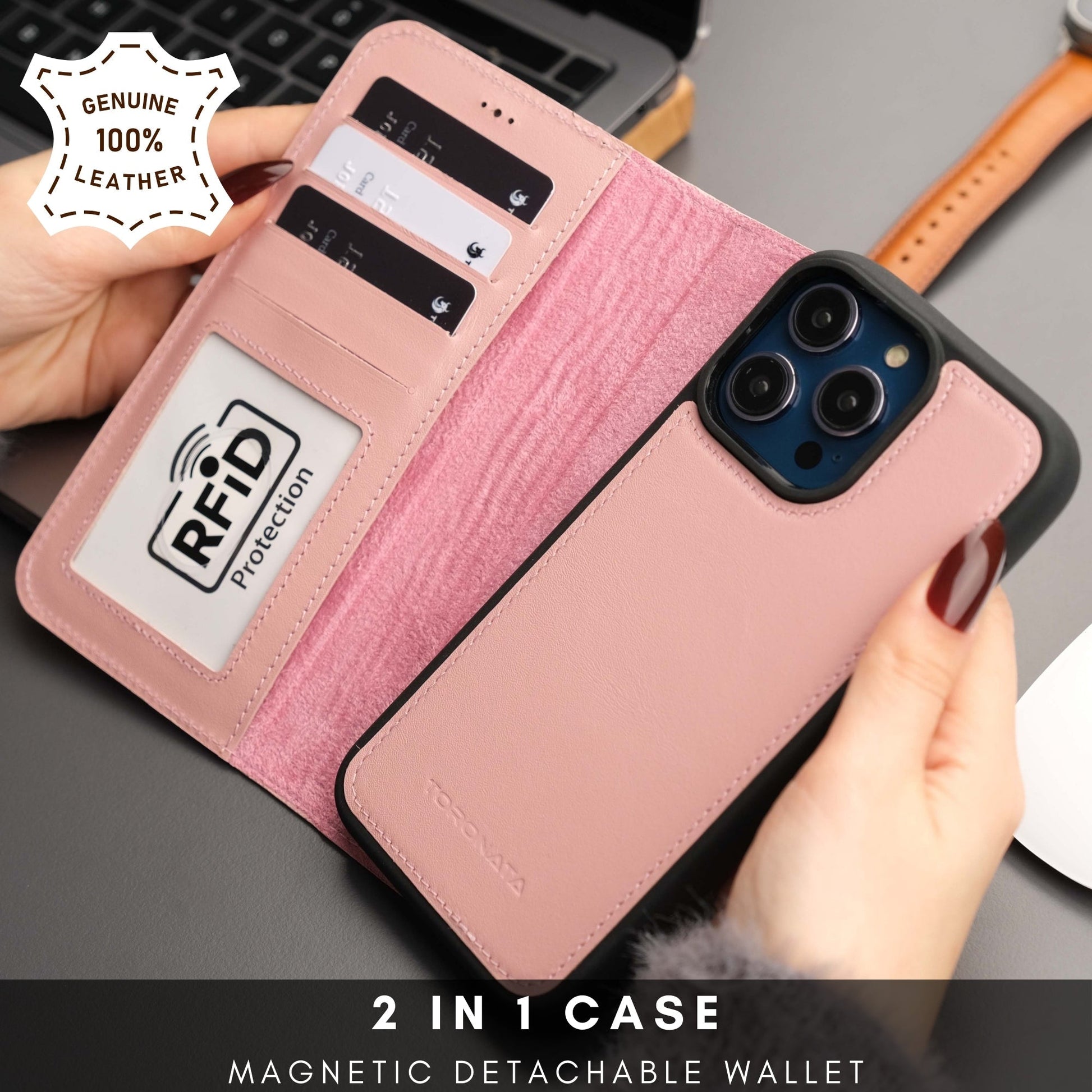 Casper Leather iPhone 14 Pro Max Wallet Case | MagSafe - Concordia Style Boutique