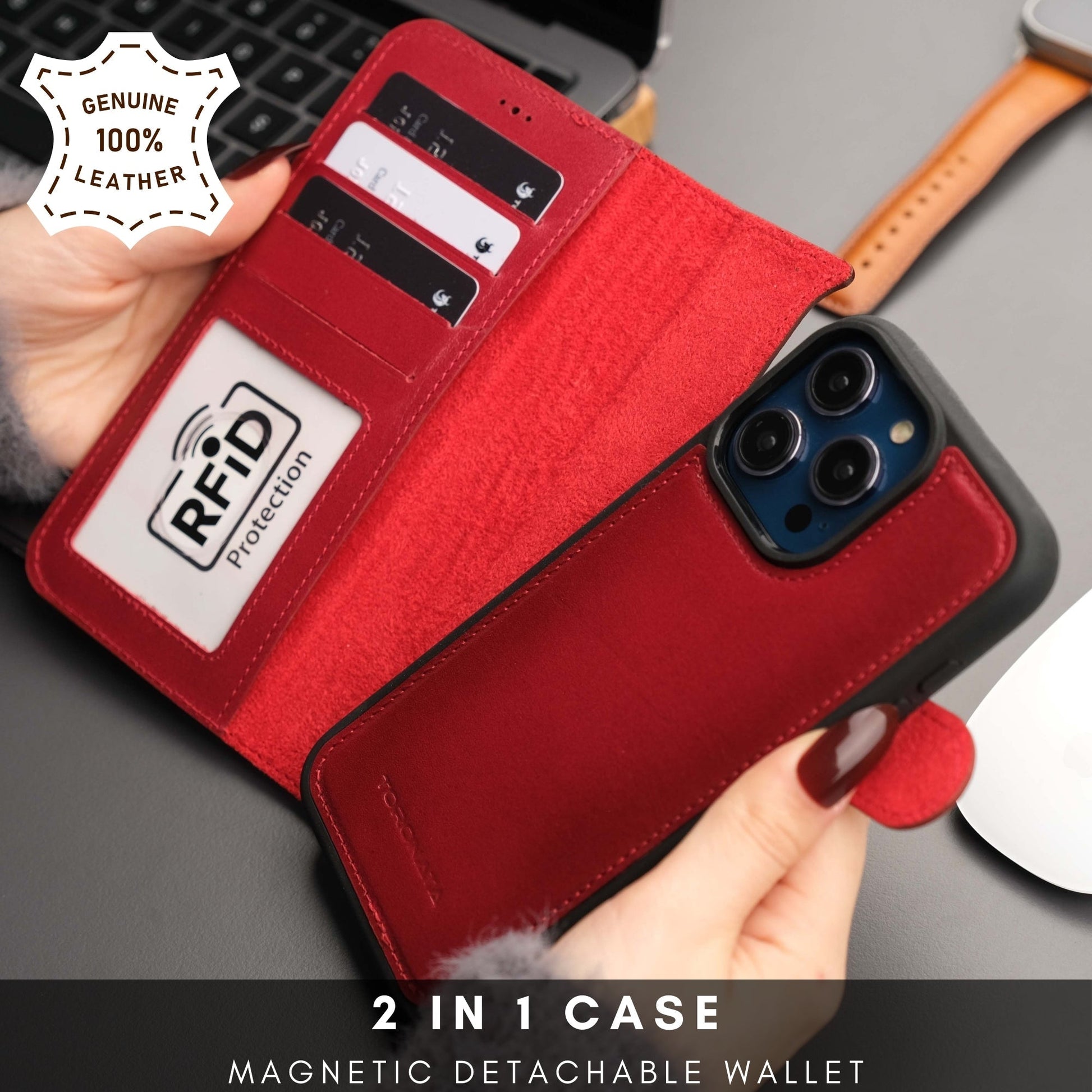 Casper Leather iPhone 14 Pro Max Wallet Case | MagSafe - Concordia Style Boutique