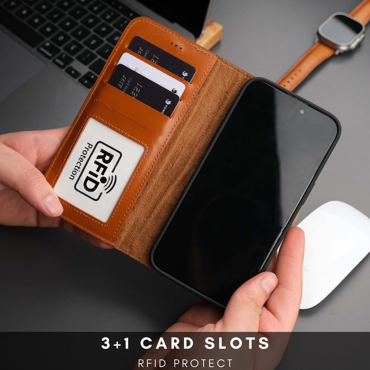 Casper Leather iPhone 14 Pro Wallet Case | MagSafe - Concordia Style Boutique