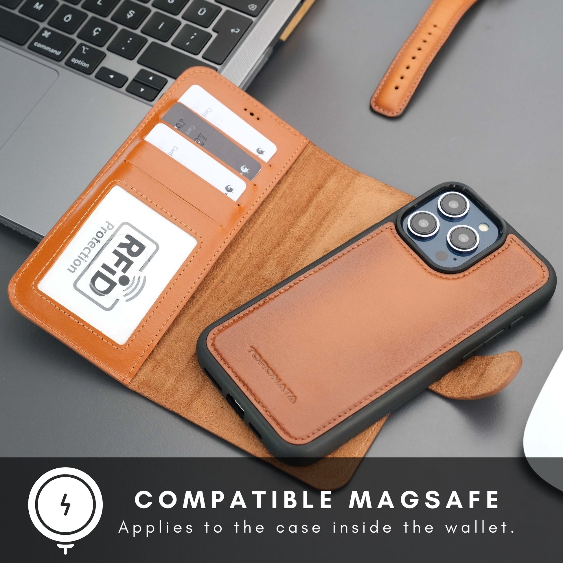Casper Leather iPhone 14 Pro Max Wallet Case | MagSafe - Concordia Style Boutique
