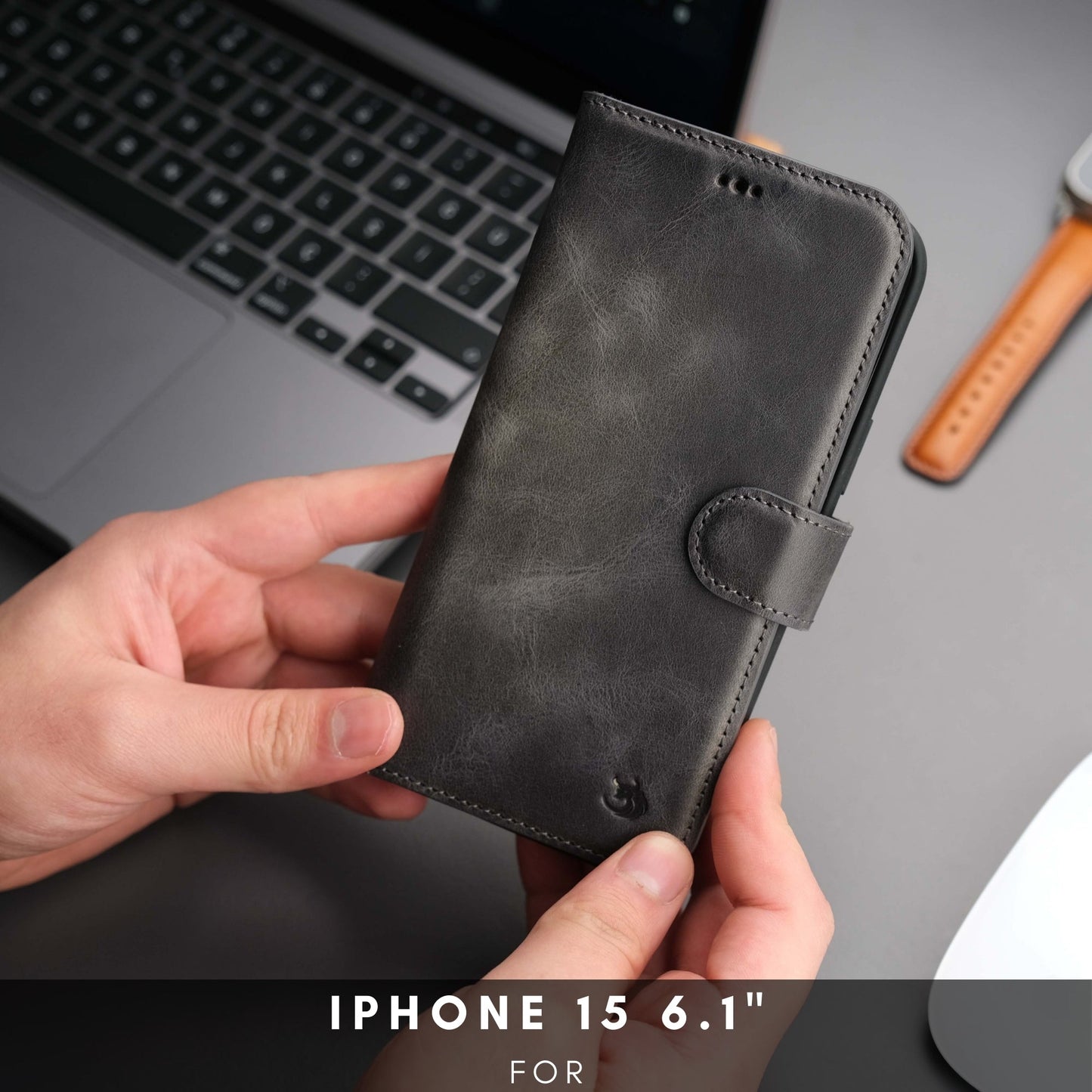 Casper Leather iPhone 15 Wallet Case | Detachable MagSafe Compatible RFID Protection - Concordia Style Boutique