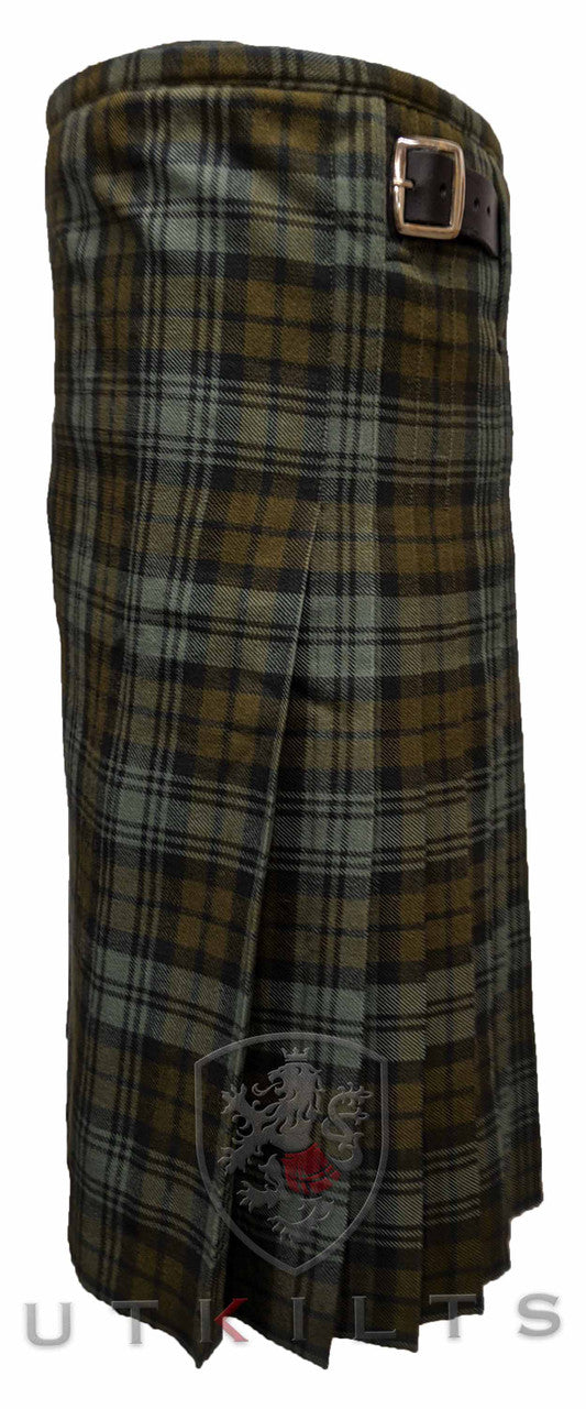 Traditional Kilt – Standard Wool, Black Watch Weathered