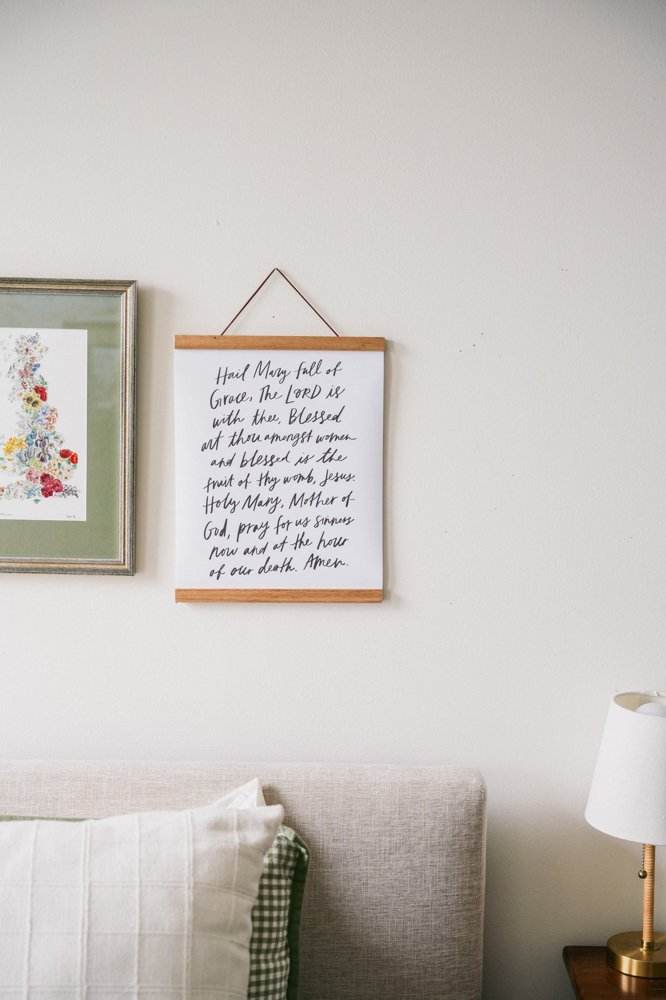 Hand-Lettered Hail Mary Poster (11x14) - Concordia Style Boutique