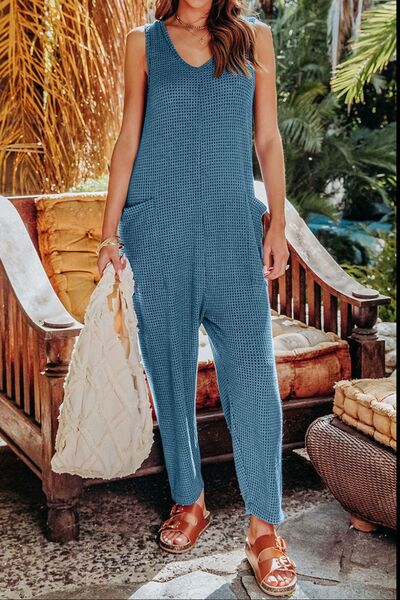 Double Take Full Size Sleeveless Straight Jumpsuit - Concordia Style Boutique
