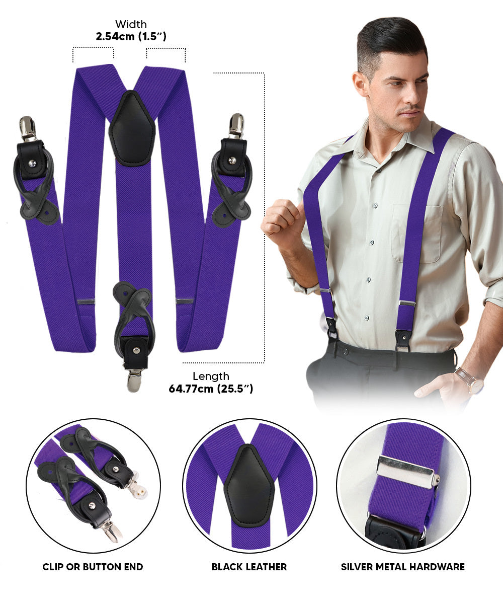 Vittorio Farina Men's Convertible Suspender in Gift Box: 70% Polyester & 30% Elastomer - Concordia Style Boutique
