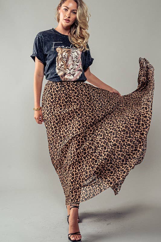 Fierce Flow Leopard Skirt