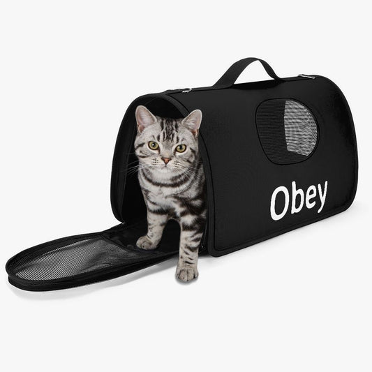 Pet Carrier Bag - Obey - Premium pet carrier from Concordia Style Boutique - Just $21.78! Shop now at Concordia Style Boutique