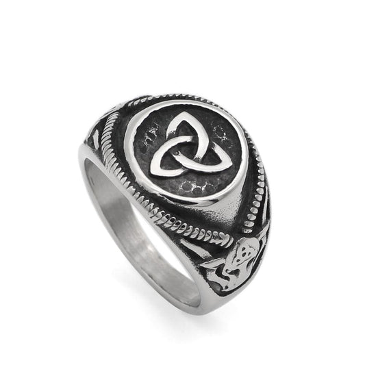 Celtic Triquetra Stainless Steel Ring