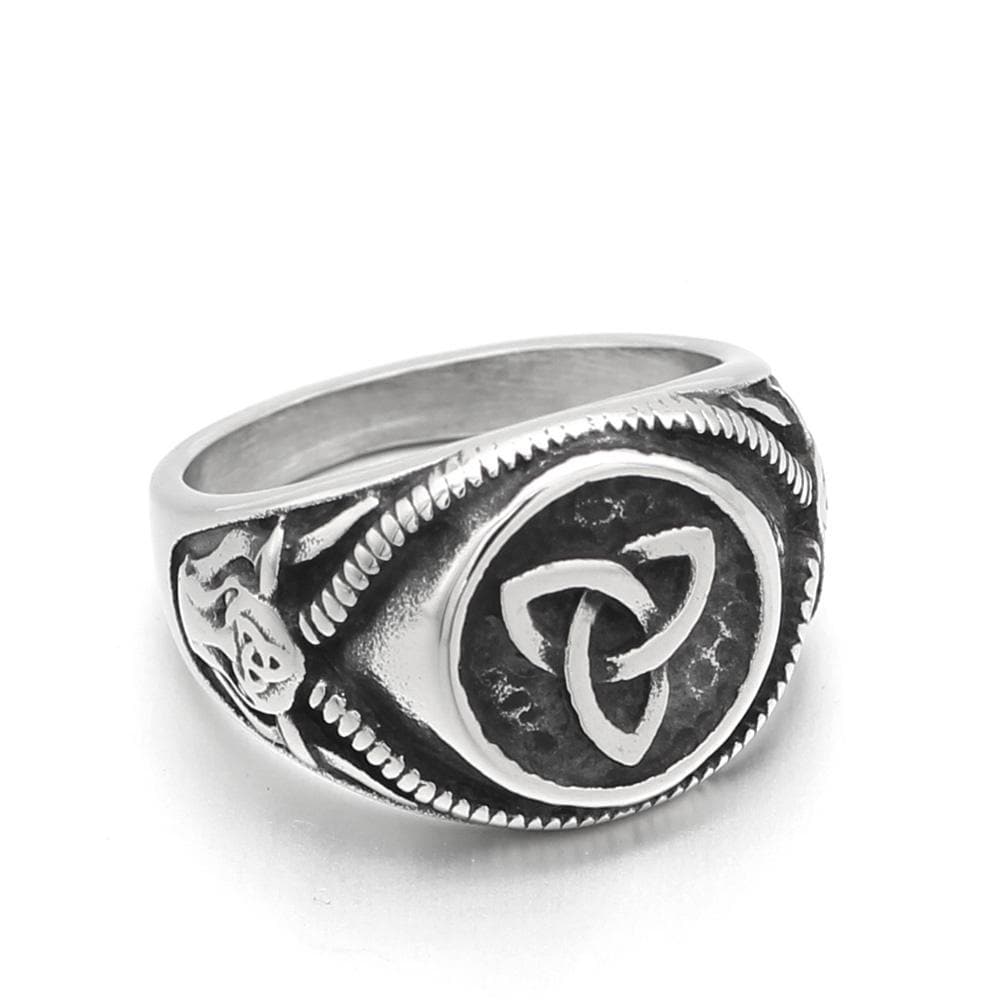 Celtic Triquetra Stainless Steel Ring