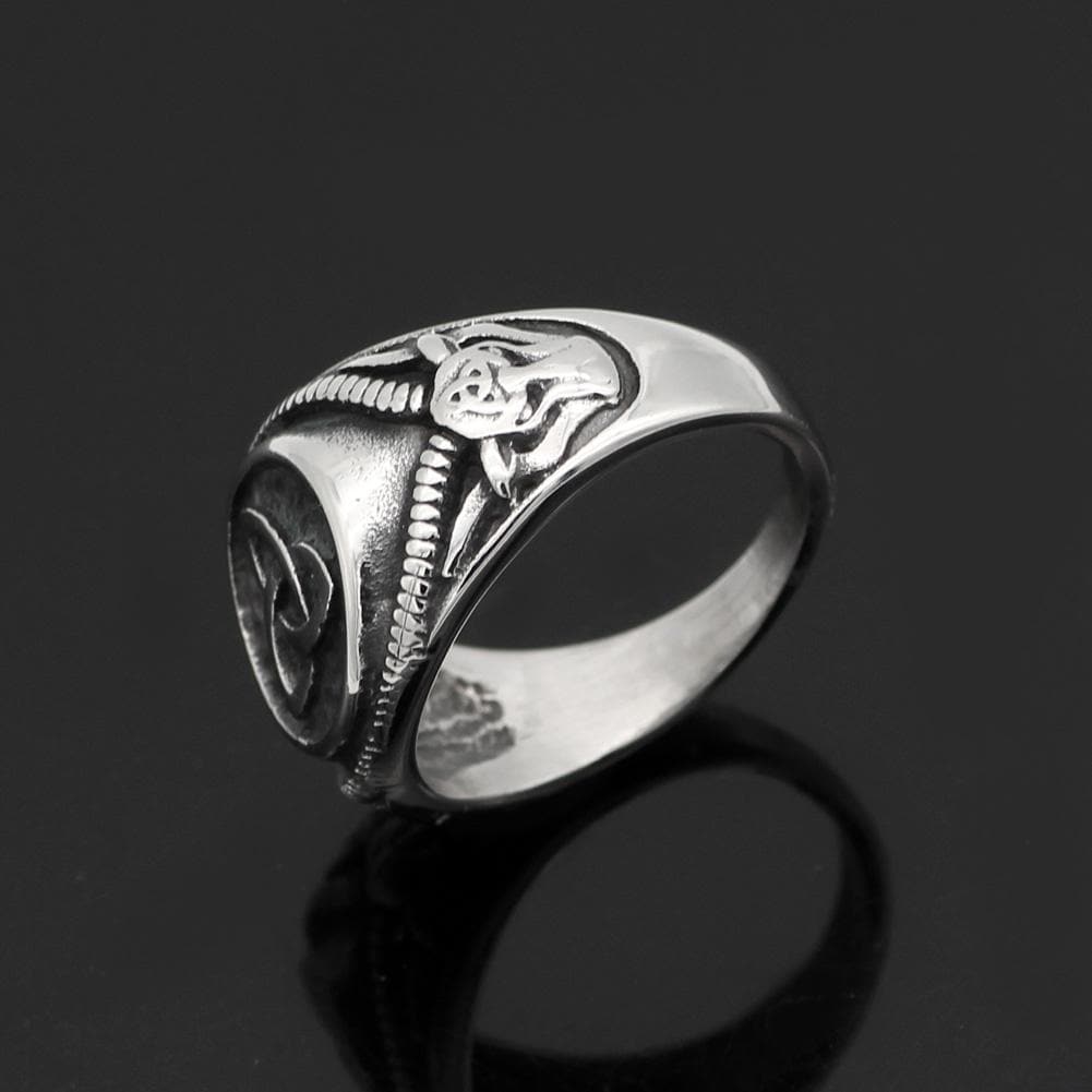 Celtic Triquetra Stainless Steel Ring