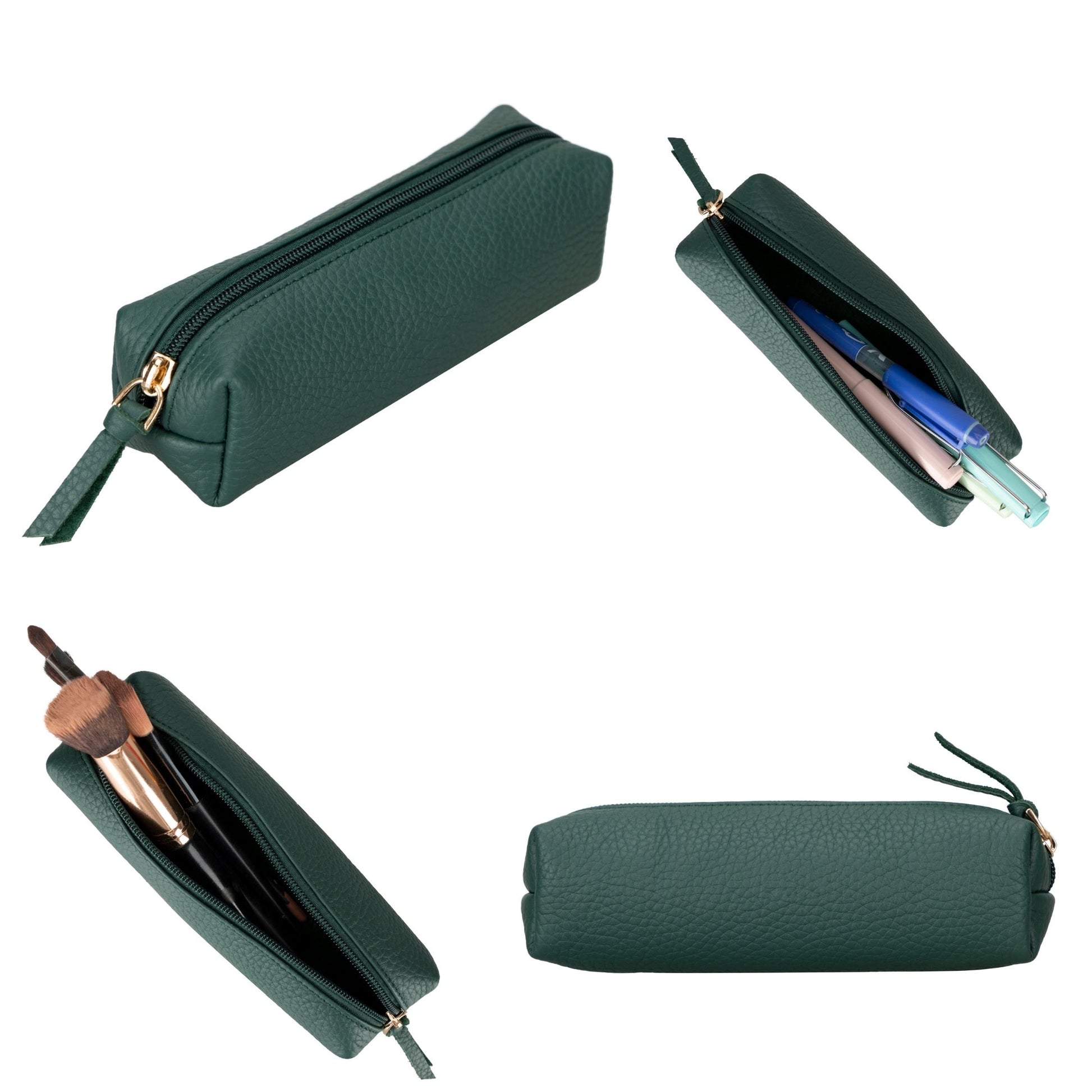 Centennial Multipurpose Leather Pencil Case and Makeup Bag - Concordia Style Boutique