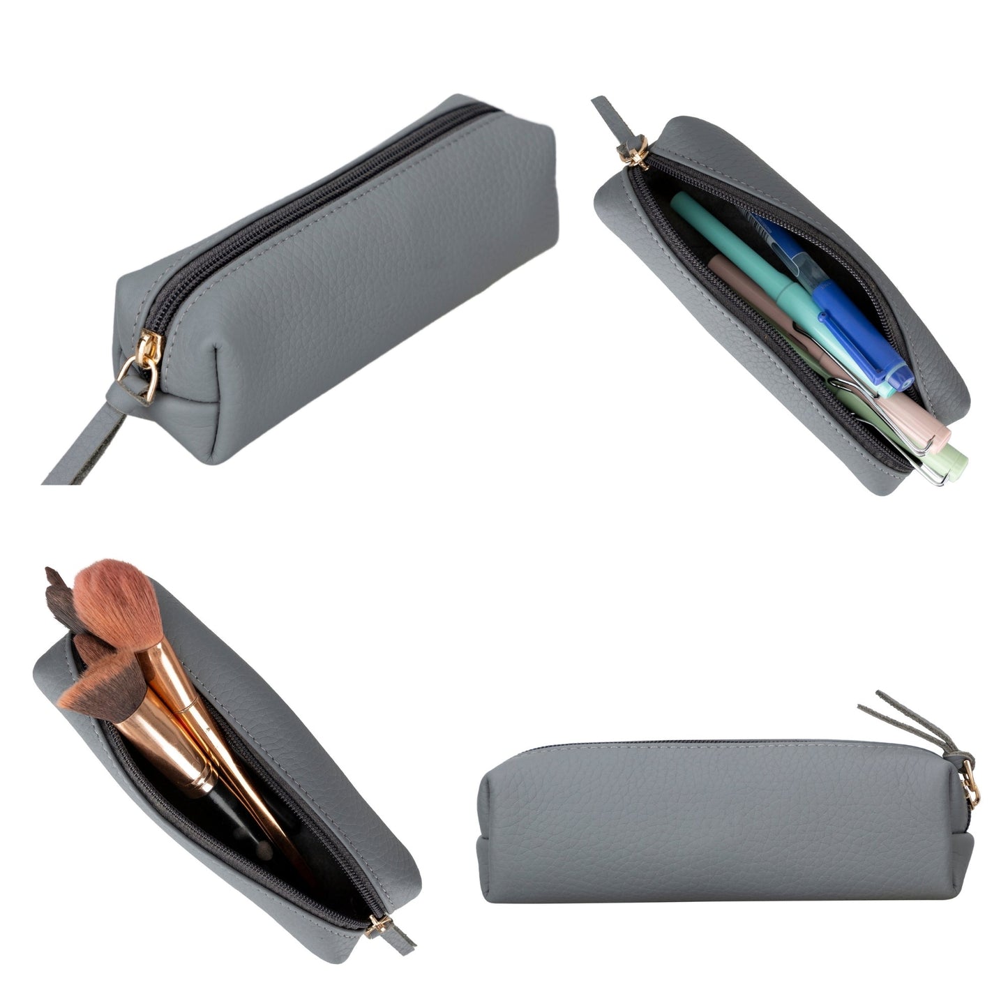 Centennial Multipurpose Leather Pencil Case and Makeup Bag - Concordia Style Boutique