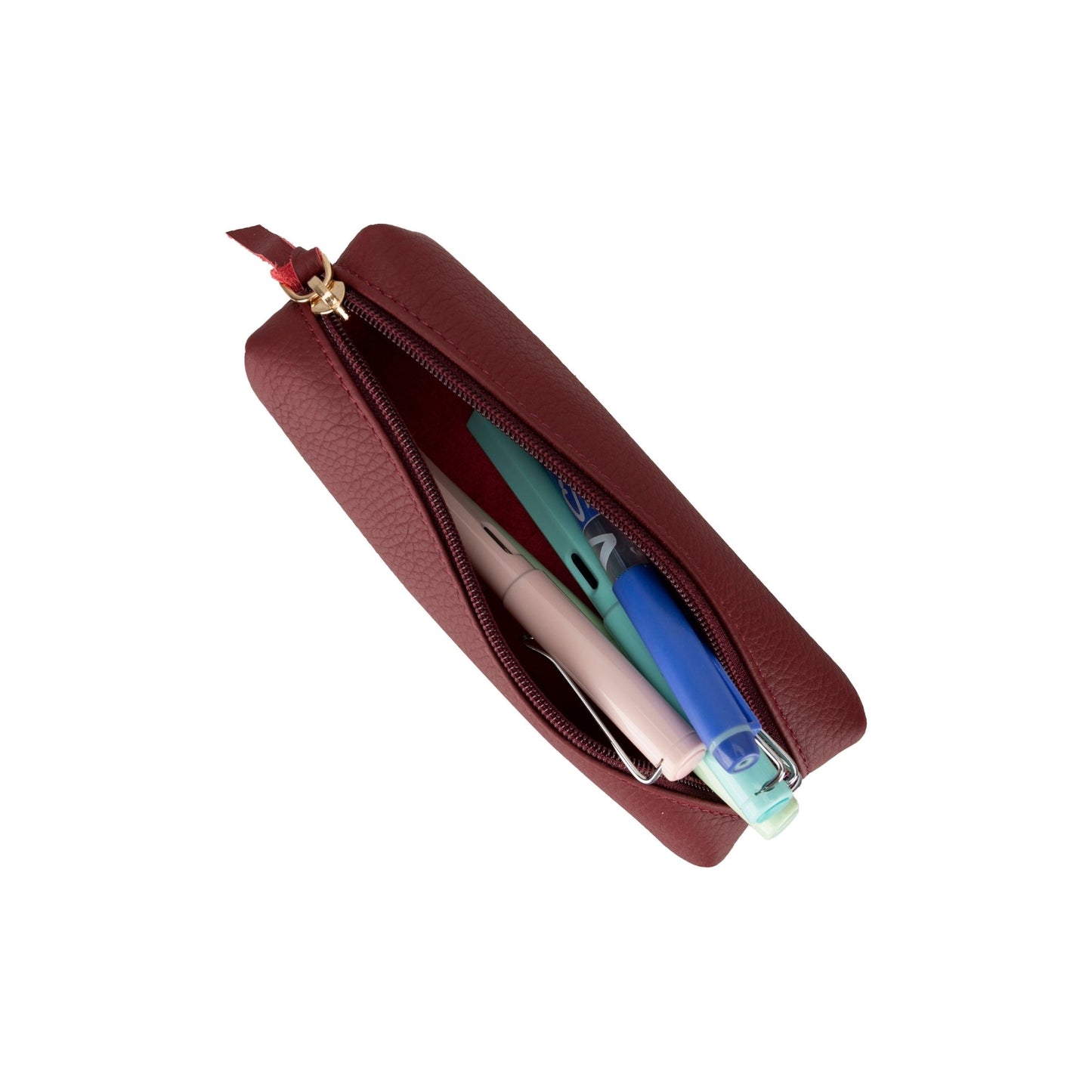 Centennial Multipurpose Leather Pencil Case and Makeup Bag - Concordia Style Boutique