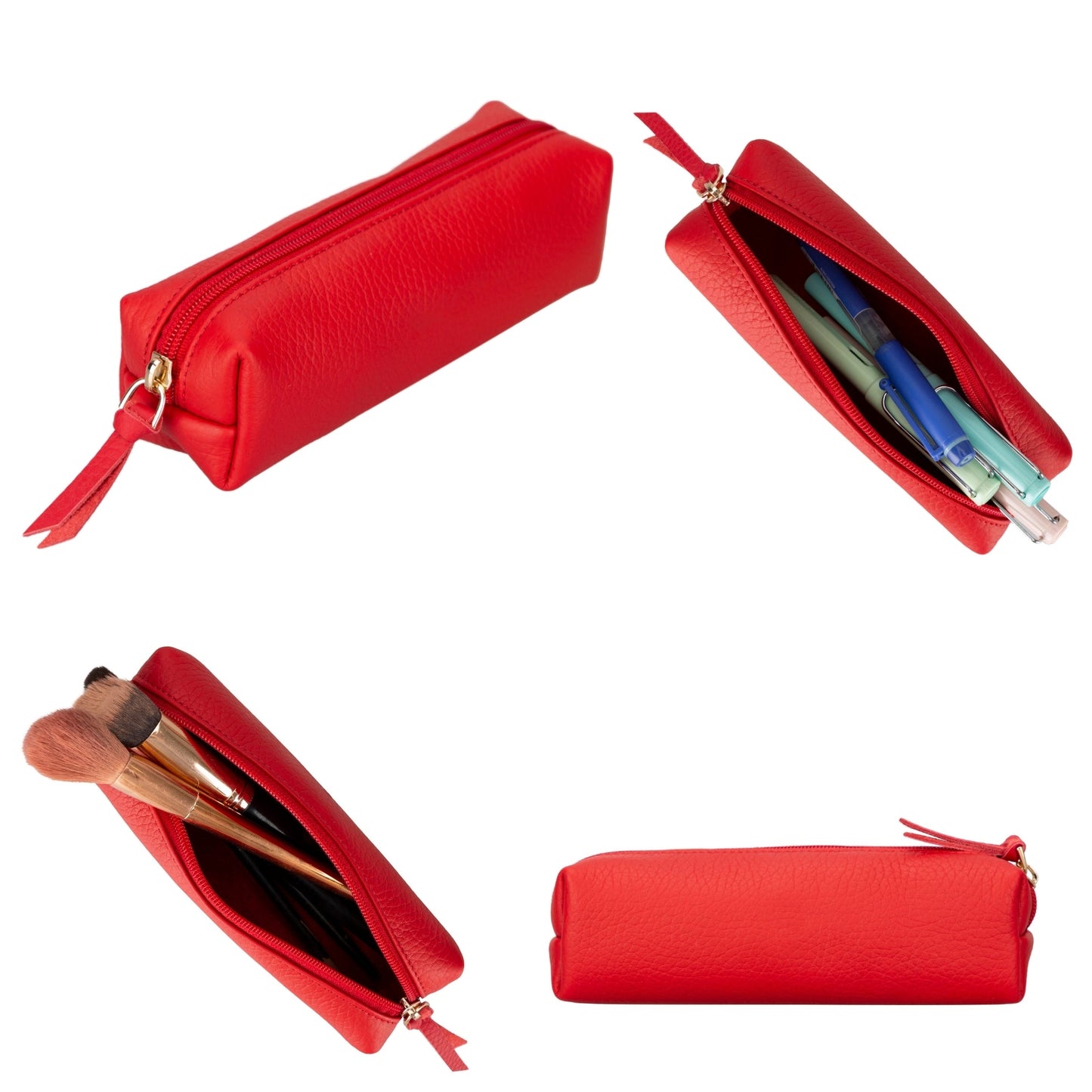 Centennial Multipurpose Leather Pencil Case and Makeup Bag - Concordia Style Boutique