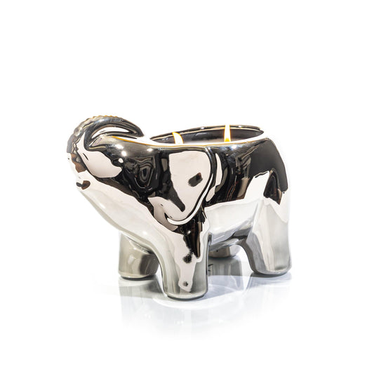 Silver Elephant Candle - Concordia Style Boutique