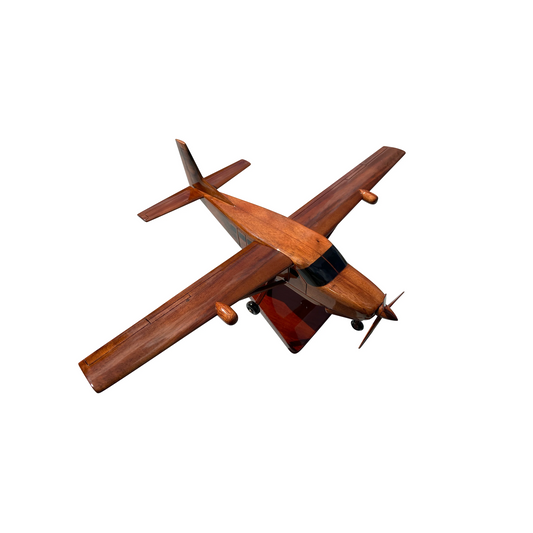 Cessna Caravan Mahogany Wood Desktop Airplanes Model