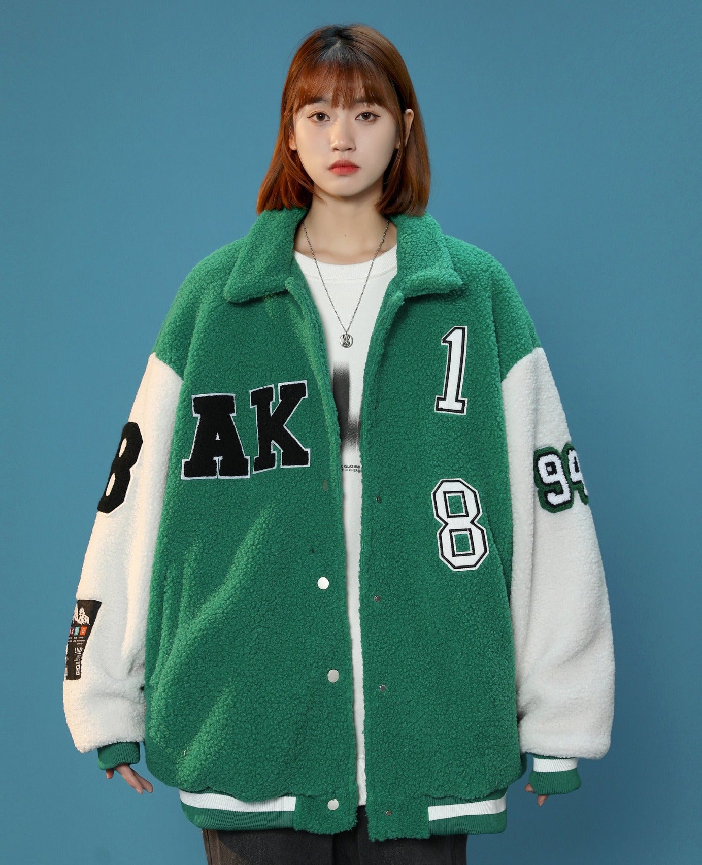 Women's Year 94 Furry Varsity Jacket - Concordia Style Boutique