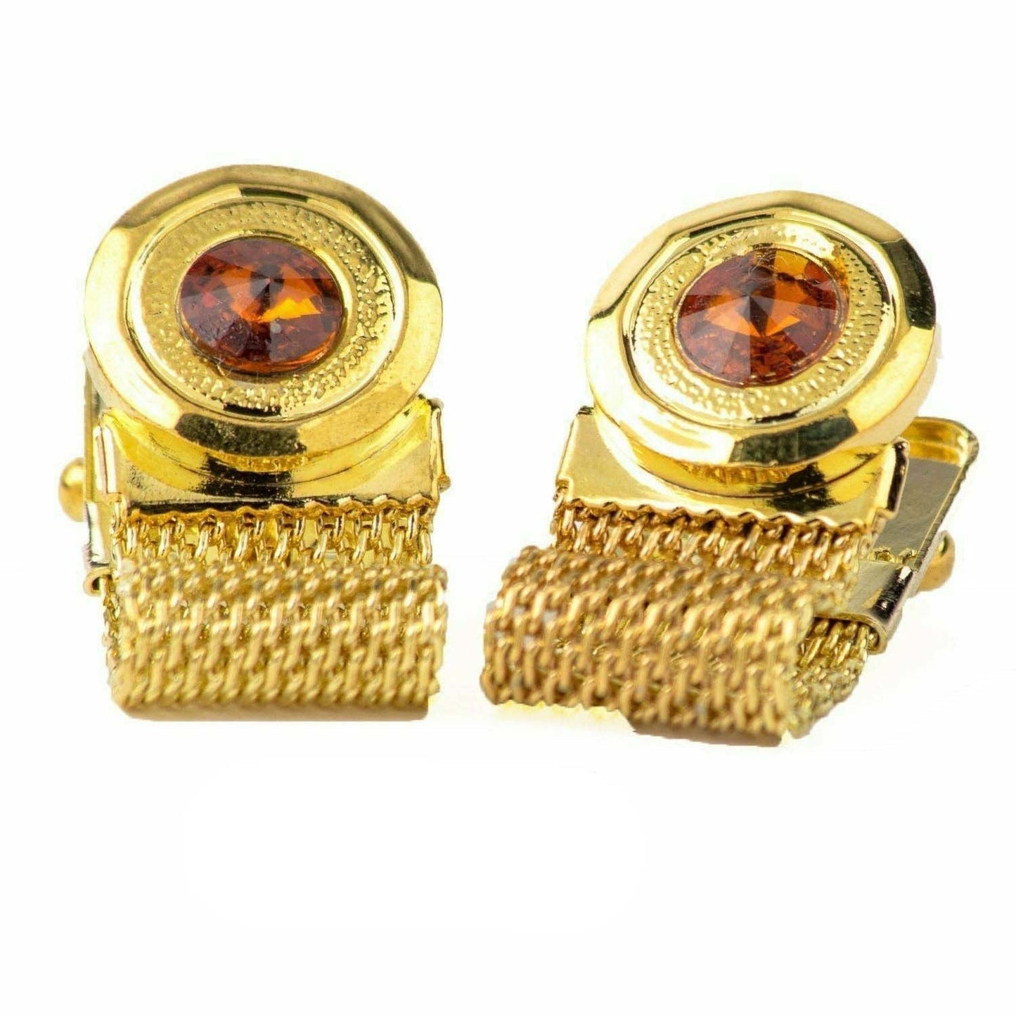 Vittorio Vico Colorful Crystal Chain Cufflinks in Gift Box