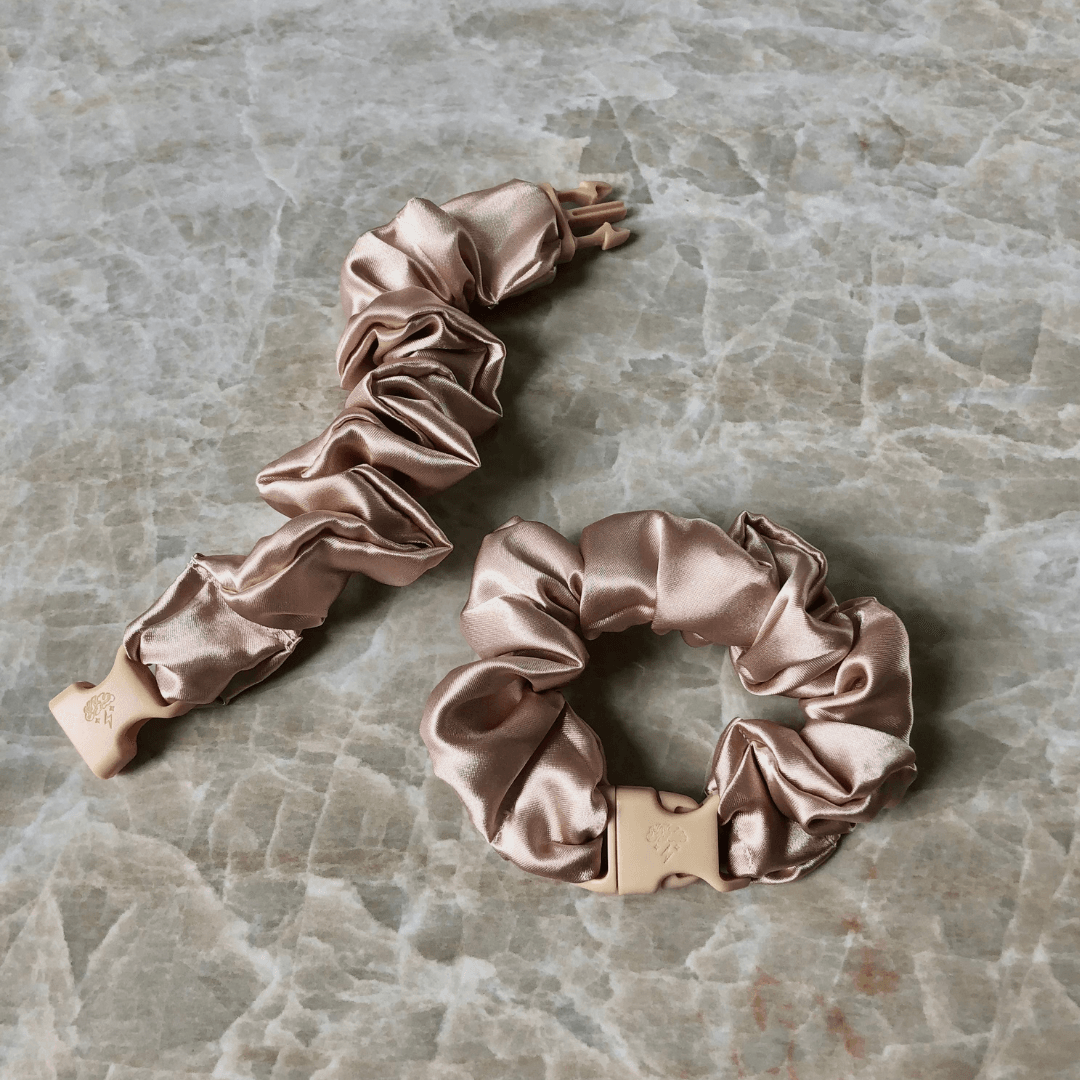 Buckle Scrunchie - Neutral Colors - No Snagging, No Tangles