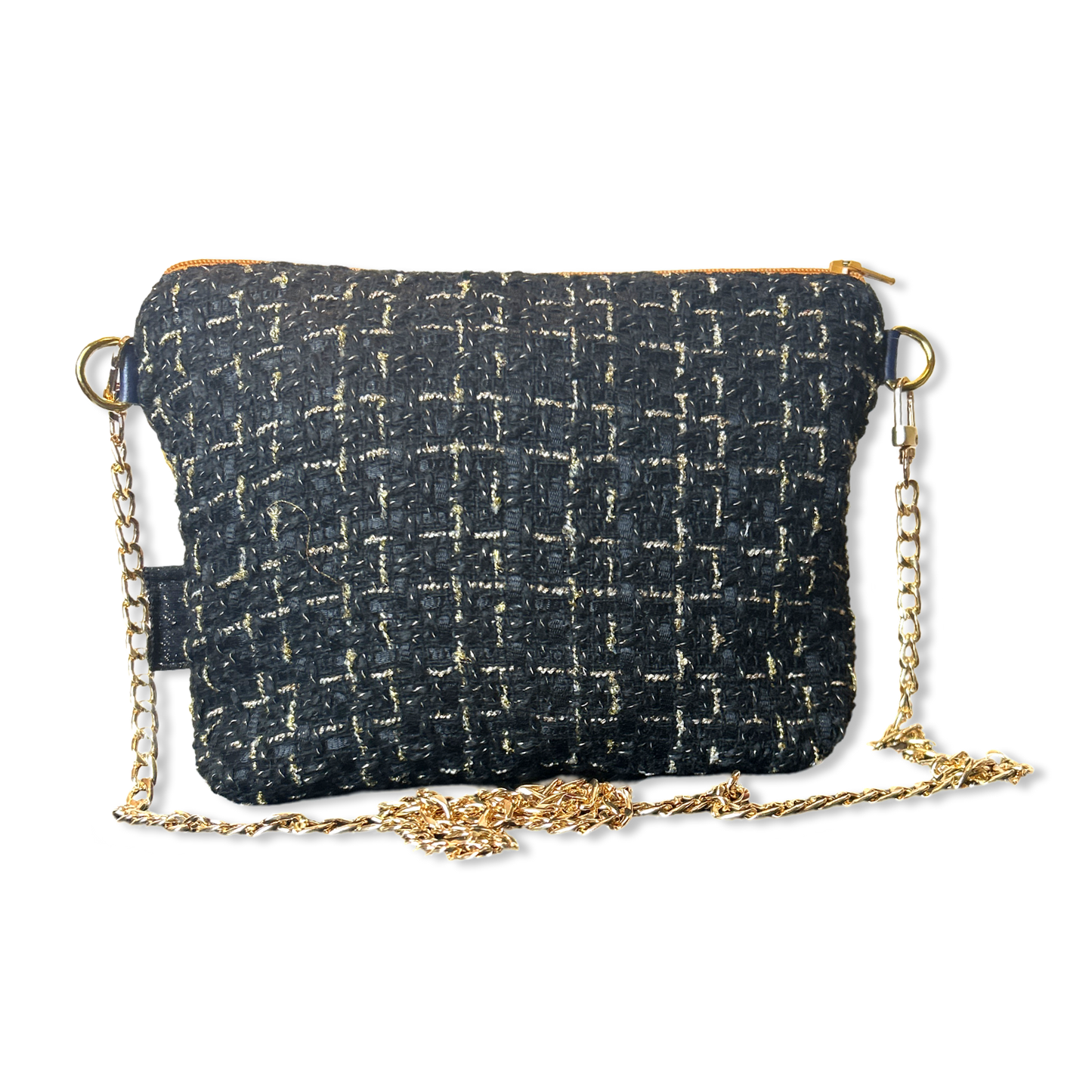 CC Logo Gold Coins Noir Vintage Scarf Crossbody Bag