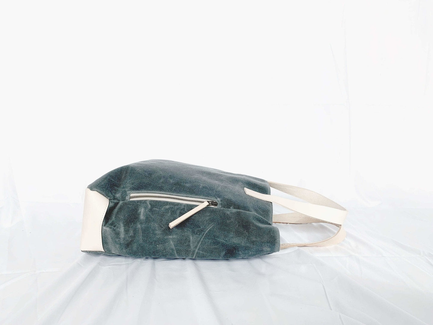 Charcoal Grey Wax Canvas Tote Bag - The Morning Person