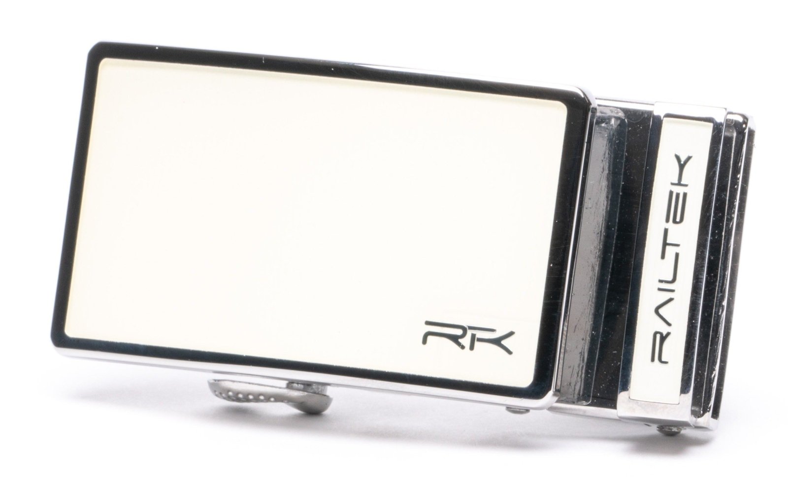 Chrome White Railtek™ Belt Buckle - Concordia Style Boutique