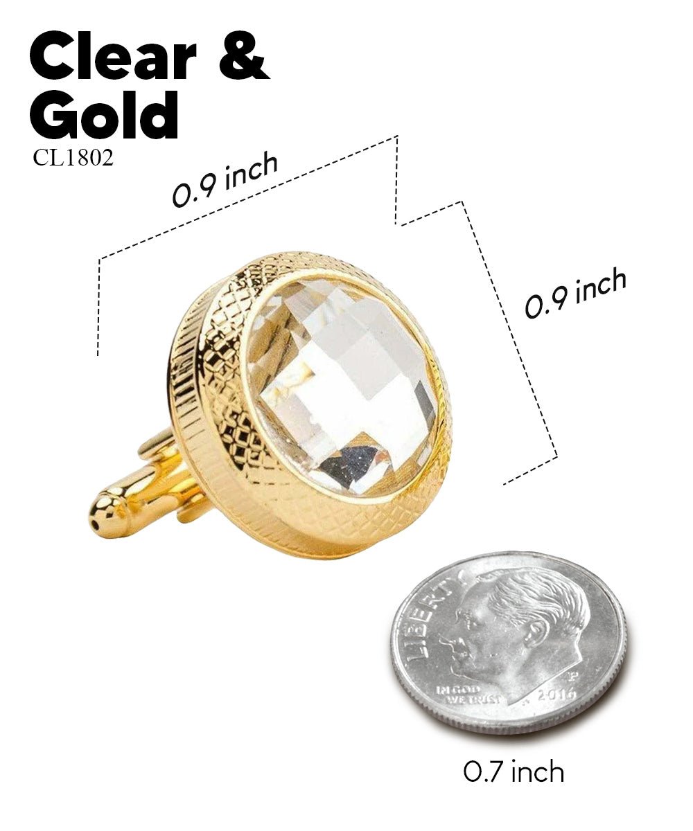 Vittorio Vico Button Colorstone Cufflinks: CL18XX Series - Concordia Style Boutique