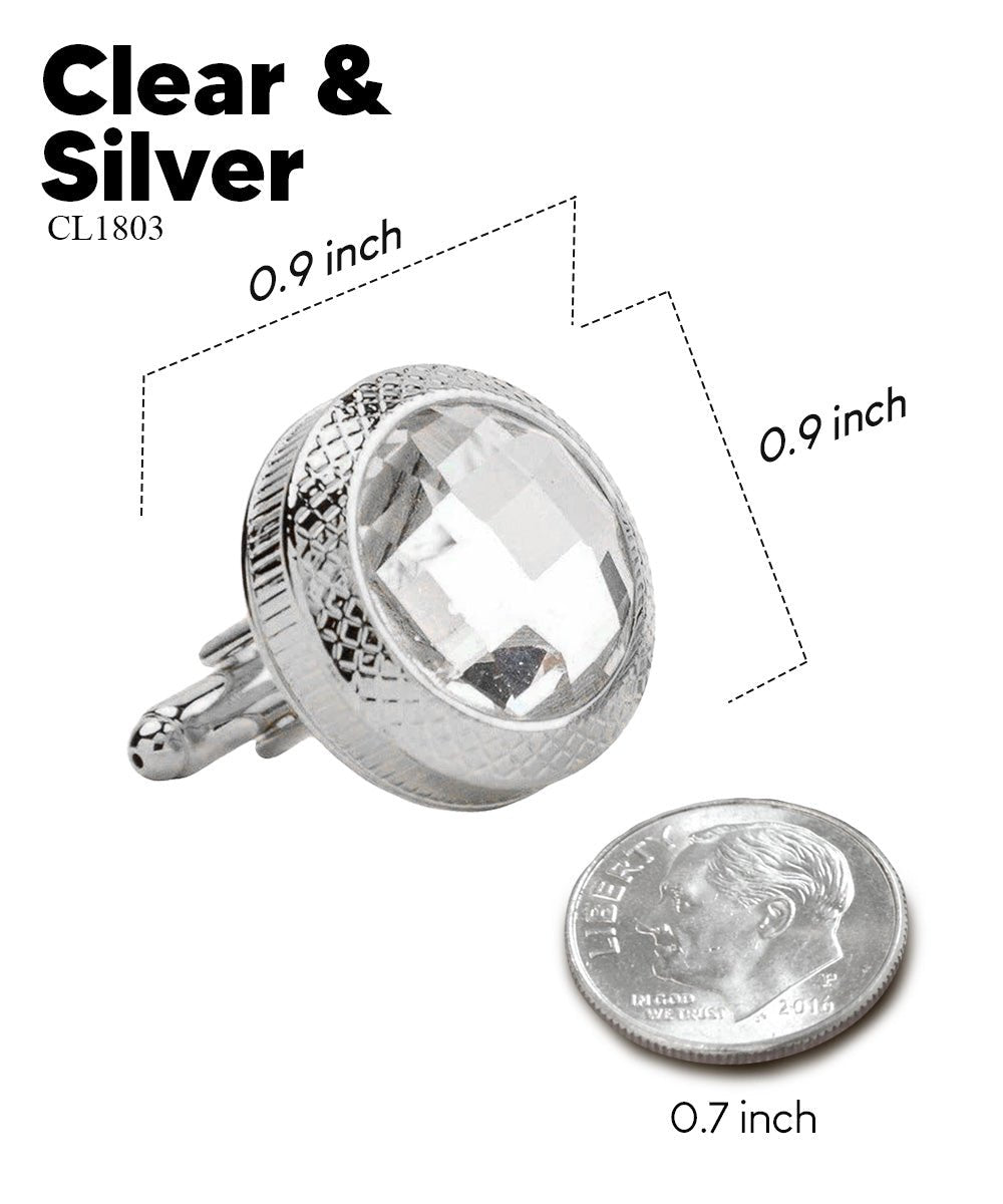 Vittorio Vico Button Colorstone Cufflinks: CL18XX Series - Concordia Style Boutique