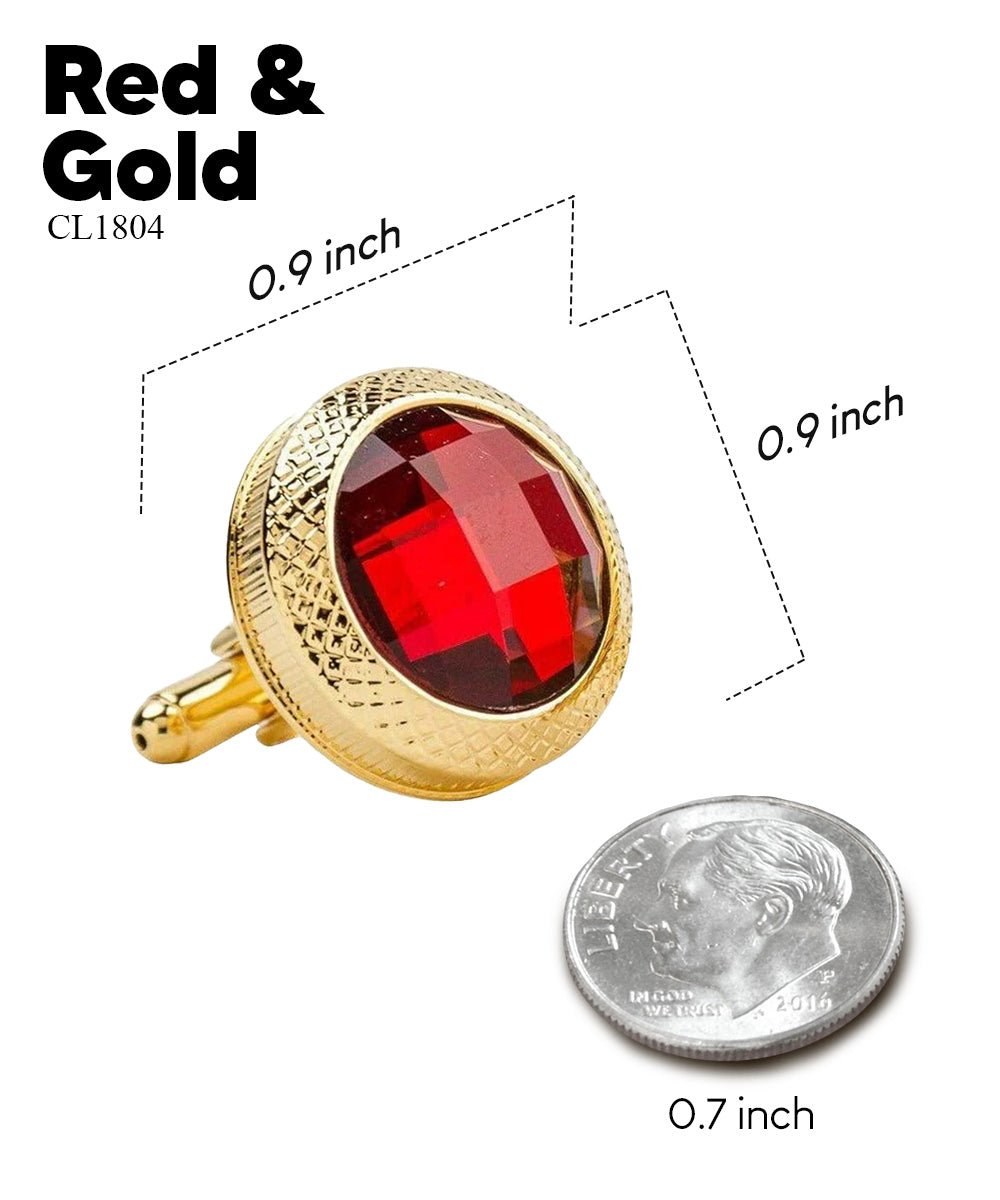 Vittorio Vico Button Colorstone Cufflinks: CL18XX Series - Concordia Style Boutique