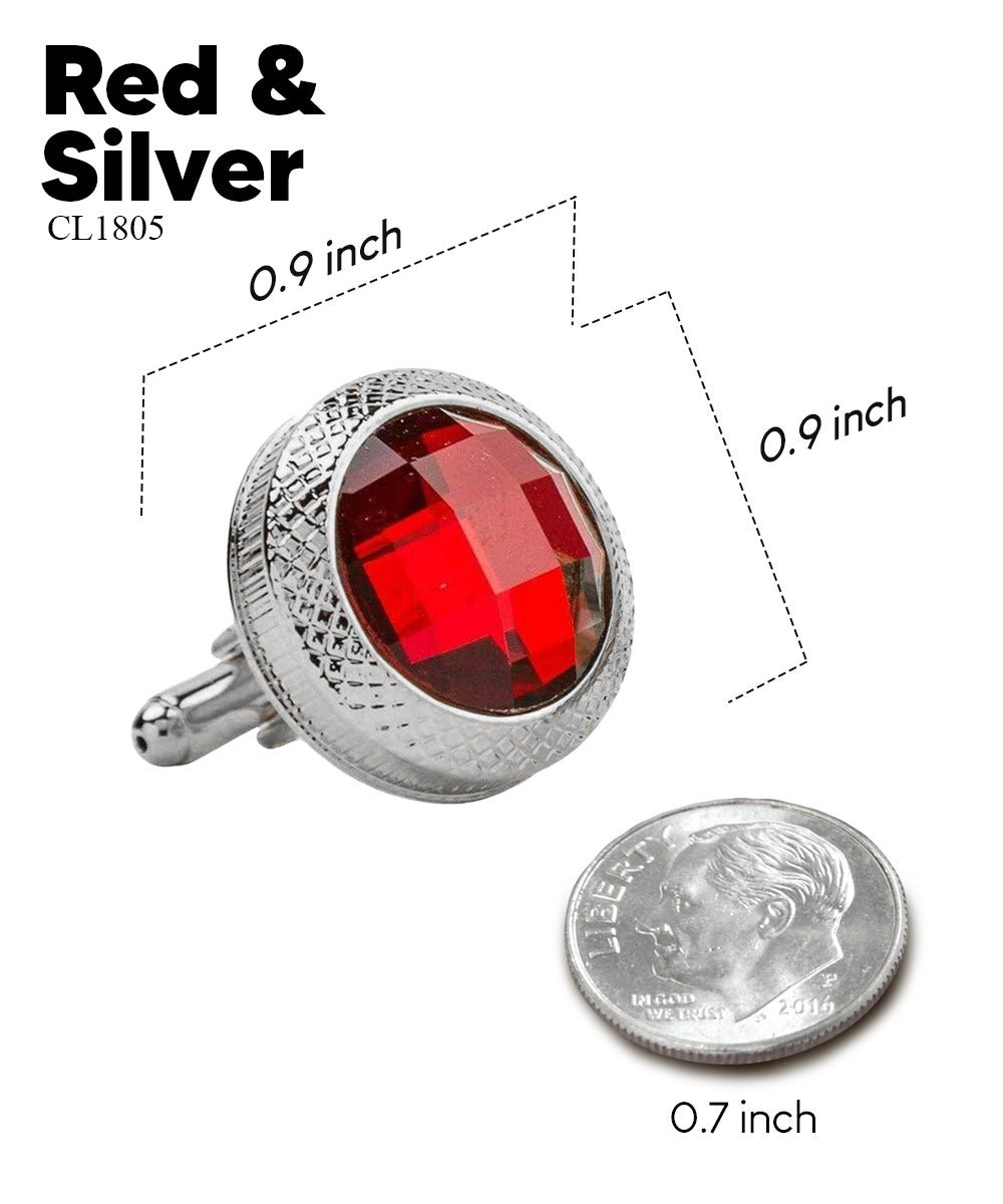 Vittorio Vico Button Colorstone Cufflinks: CL18XX Series - Concordia Style Boutique