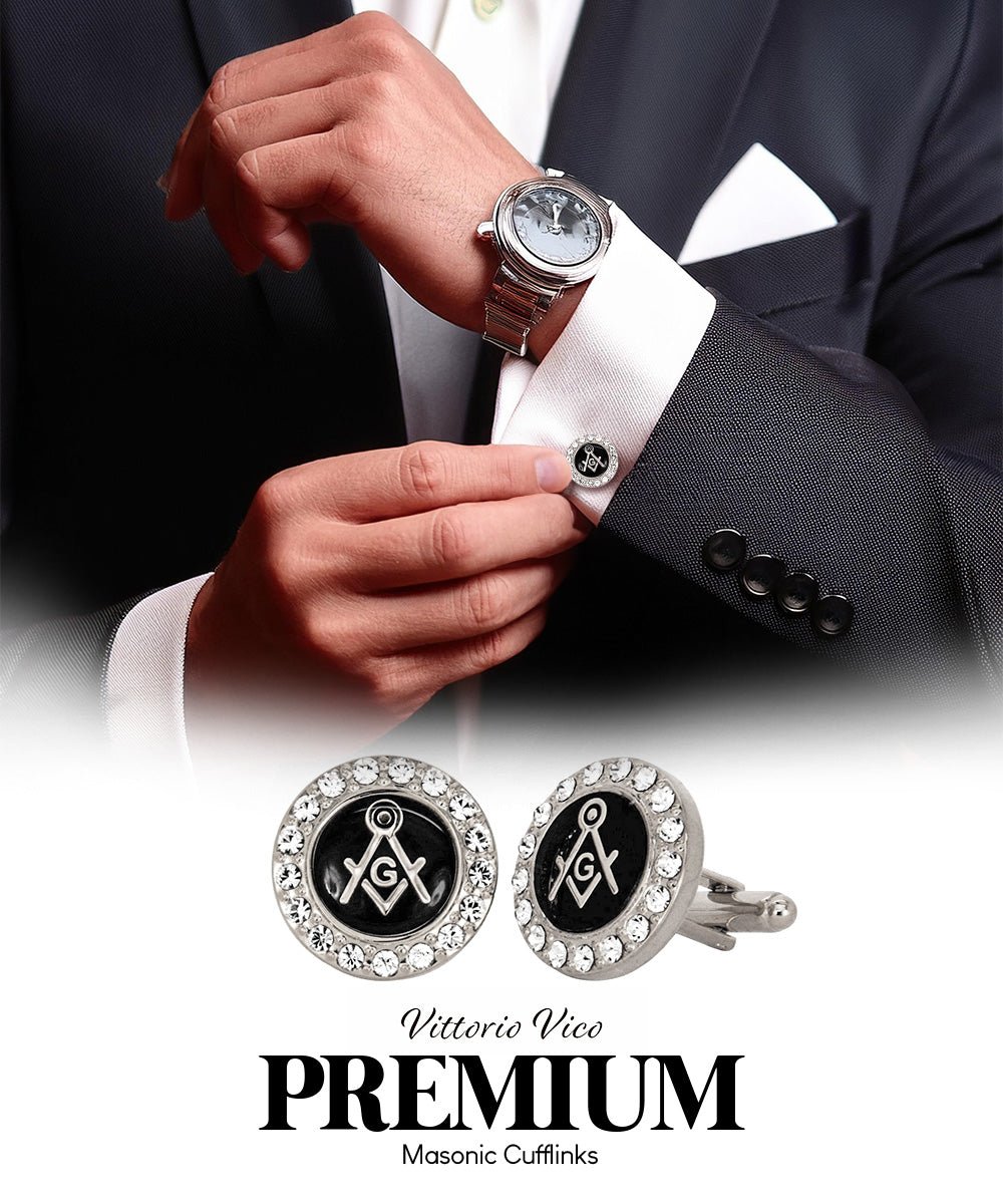 Vittorio Vico Masonic Themed Cufflinks: CL39XX Series