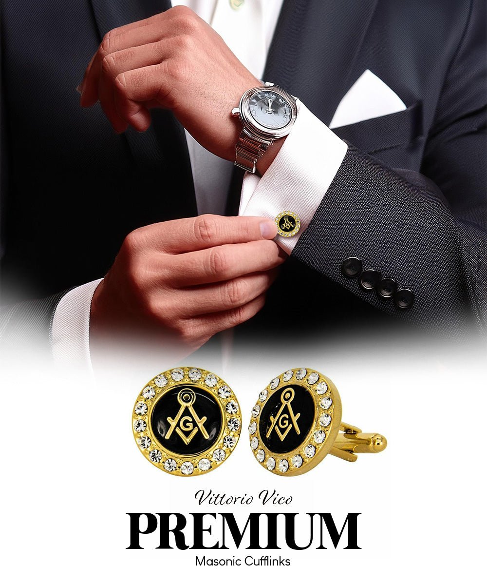 Vittorio Vico Masonic Themed Cufflinks: CL39XX Series