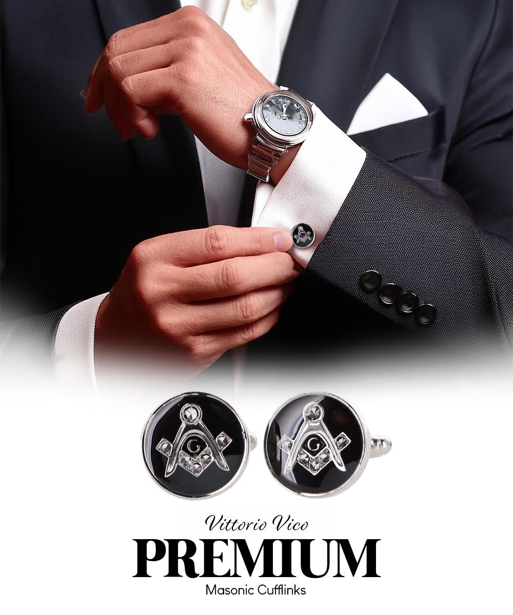 Vittorio Vico Masonic Themed Cufflinks: CL39XX Series