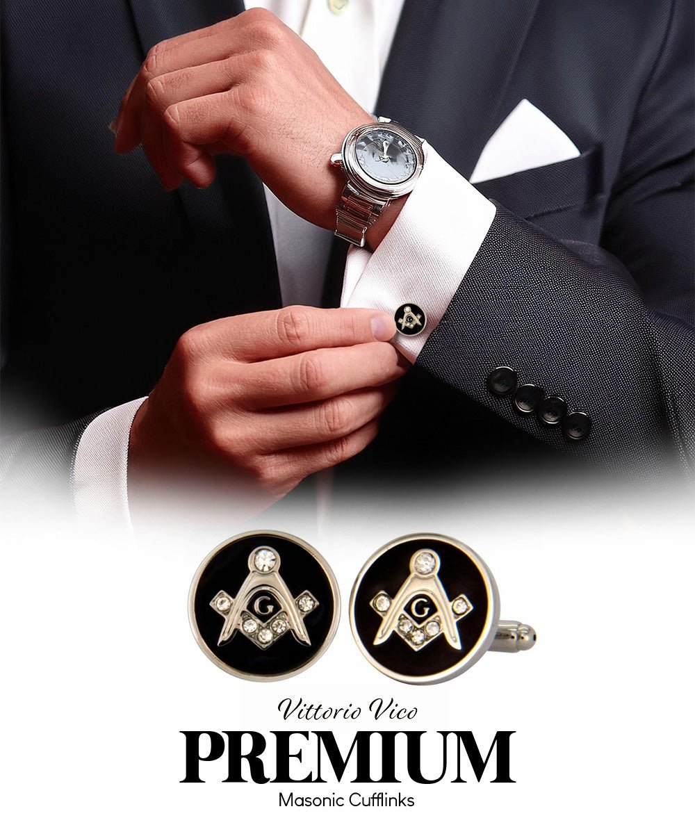 Vittorio Vico Masonic Themed Cufflinks: CL39XX Series