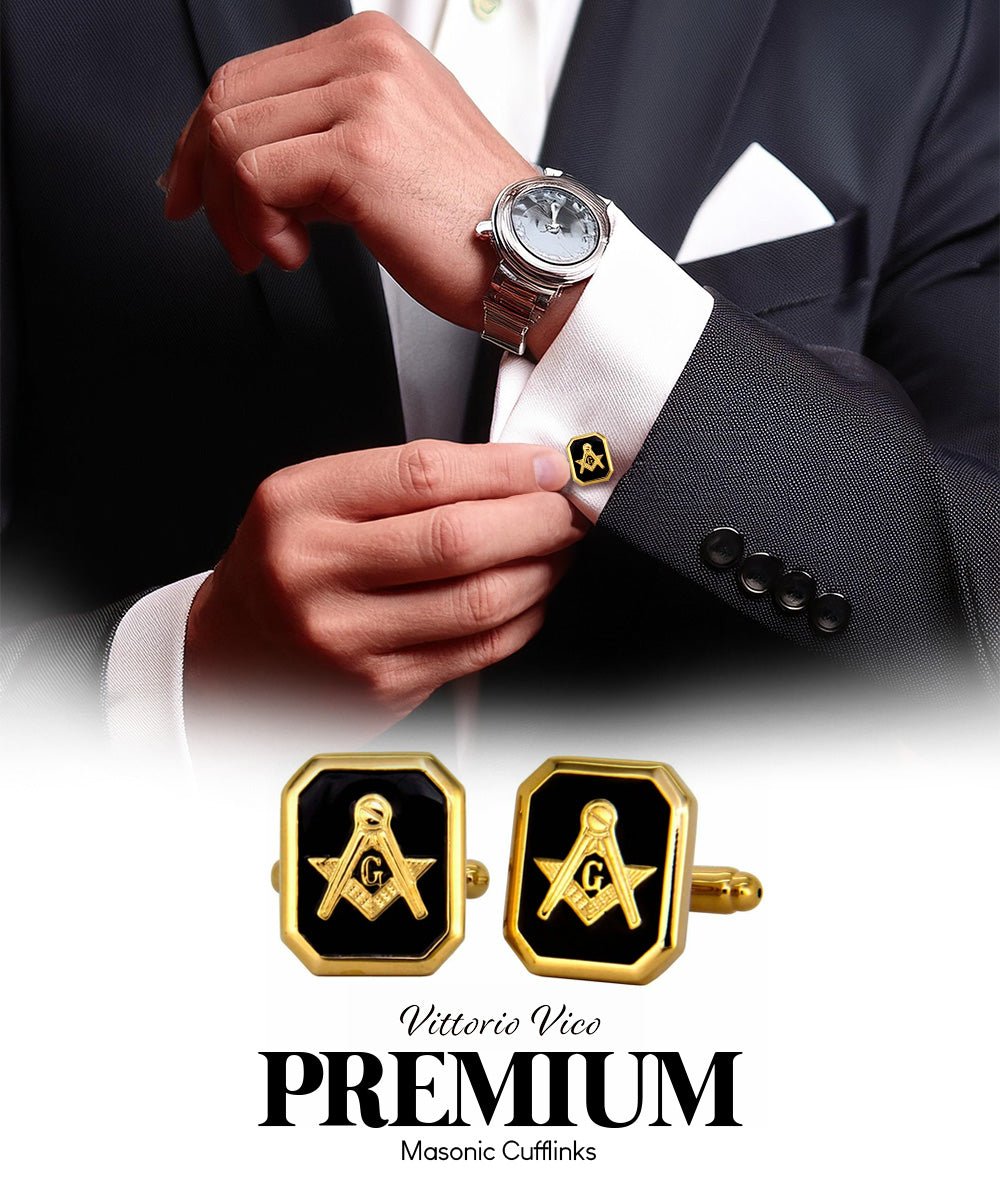 Vittorio Vico Masonic Themed Cufflinks: CL39XX Series