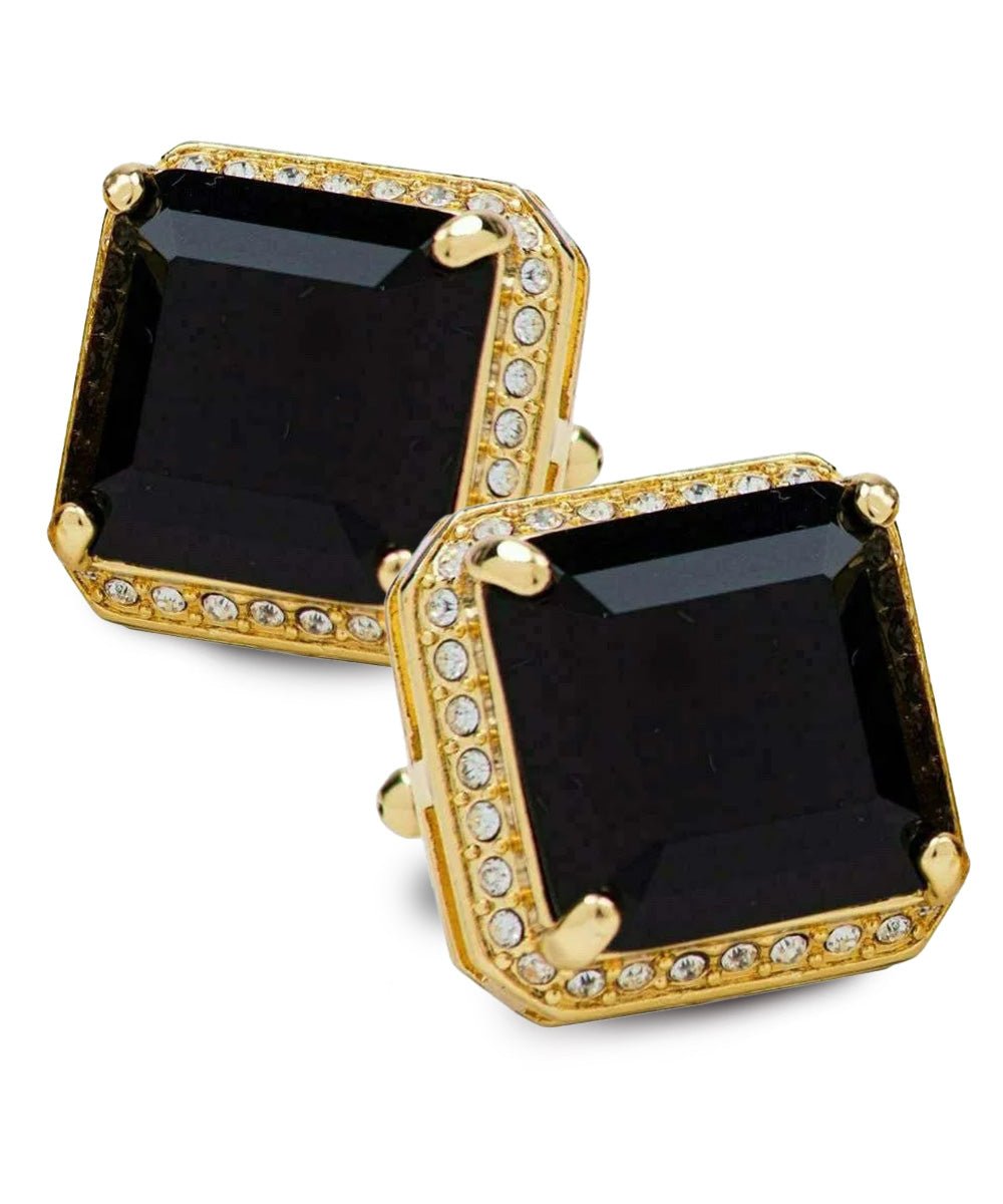 Vittorio Vico Large Big Square Crystal Colorstone Cufflinks: CL 70XX Series - Concordia Style Boutique