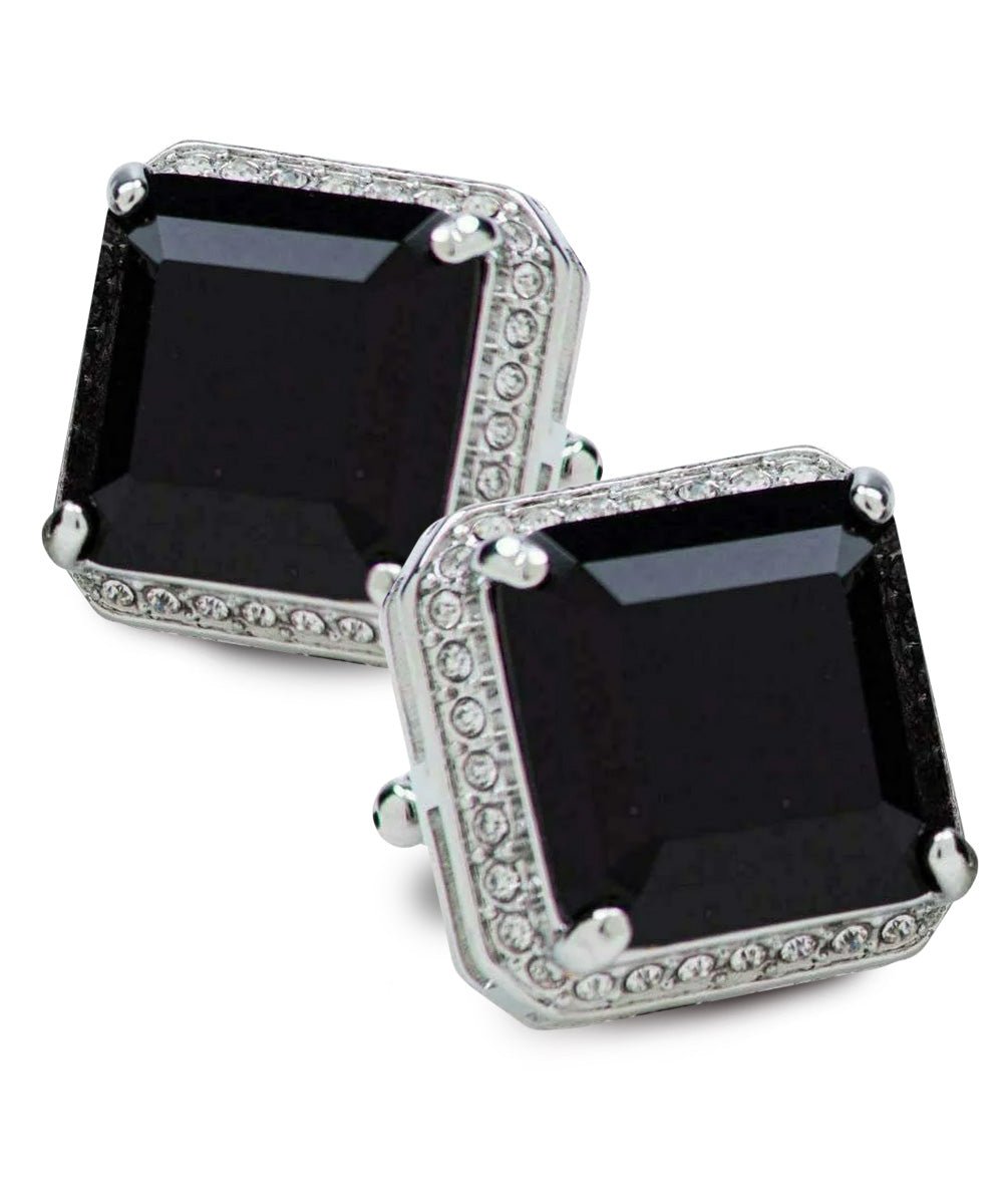 Vittorio Vico Large Big Square Crystal Colorstone Cufflinks: CL 70XX Series - Concordia Style Boutique