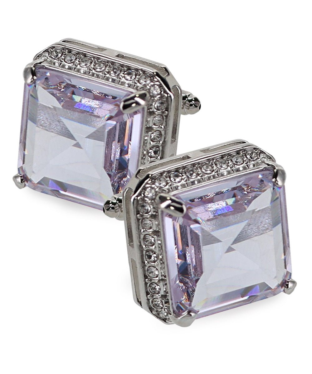 Vittorio Vico Large Big Square Crystal Colorstone Cufflinks: CL 70XX Series - Concordia Style Boutique