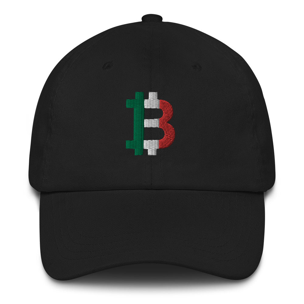 Italian Flag Bitcoin B Dad Hat - Concordia Style Boutique