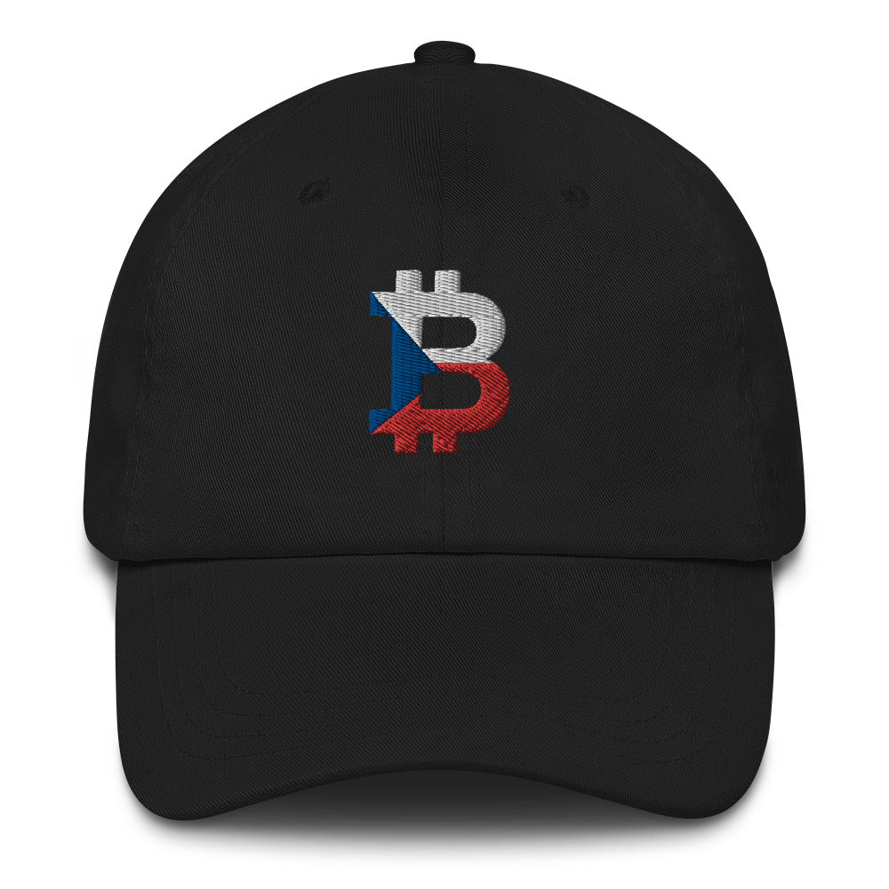 Czech Republic Flag Bitcoin B Dad Hat - Concordia Style Boutique