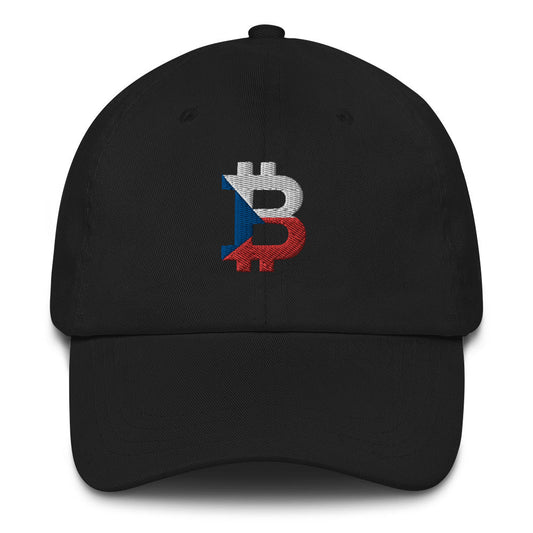 Czech Republic Flag Bitcoin B Dad Hat - Concordia Style Boutique